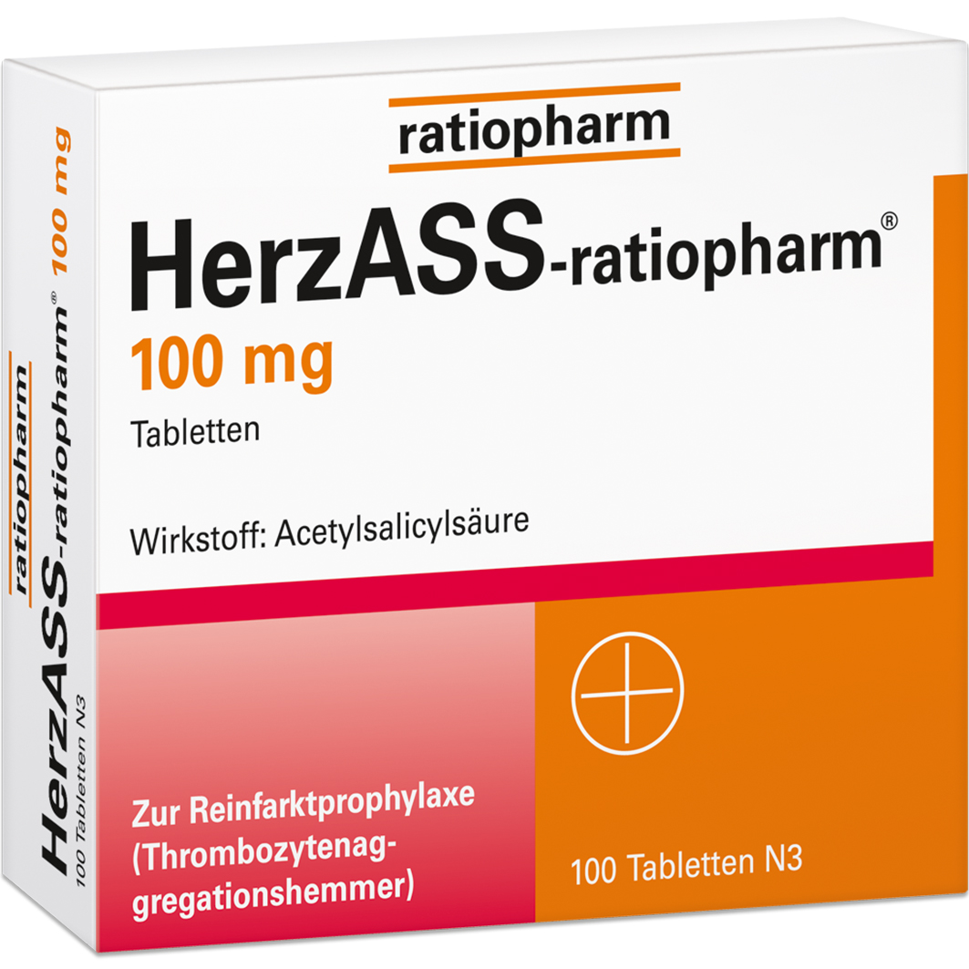 HERZASS-ratiopharm 100 mg Tabletten HERZASS-ratiopharm 100 mg Tabletten
