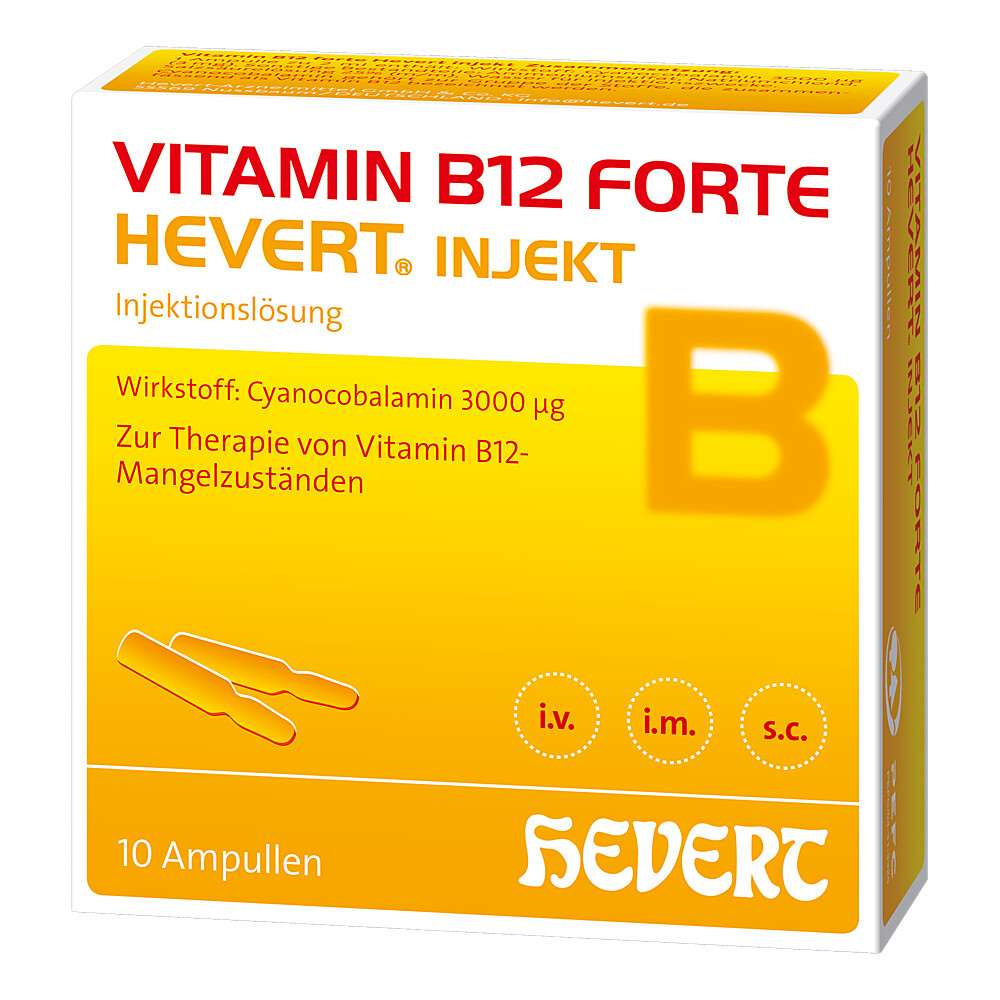 VITAMIN B12 HEVERT forte Injekt Ampullen VITAMIN B12 HEVERT forte Injekt Ampullen