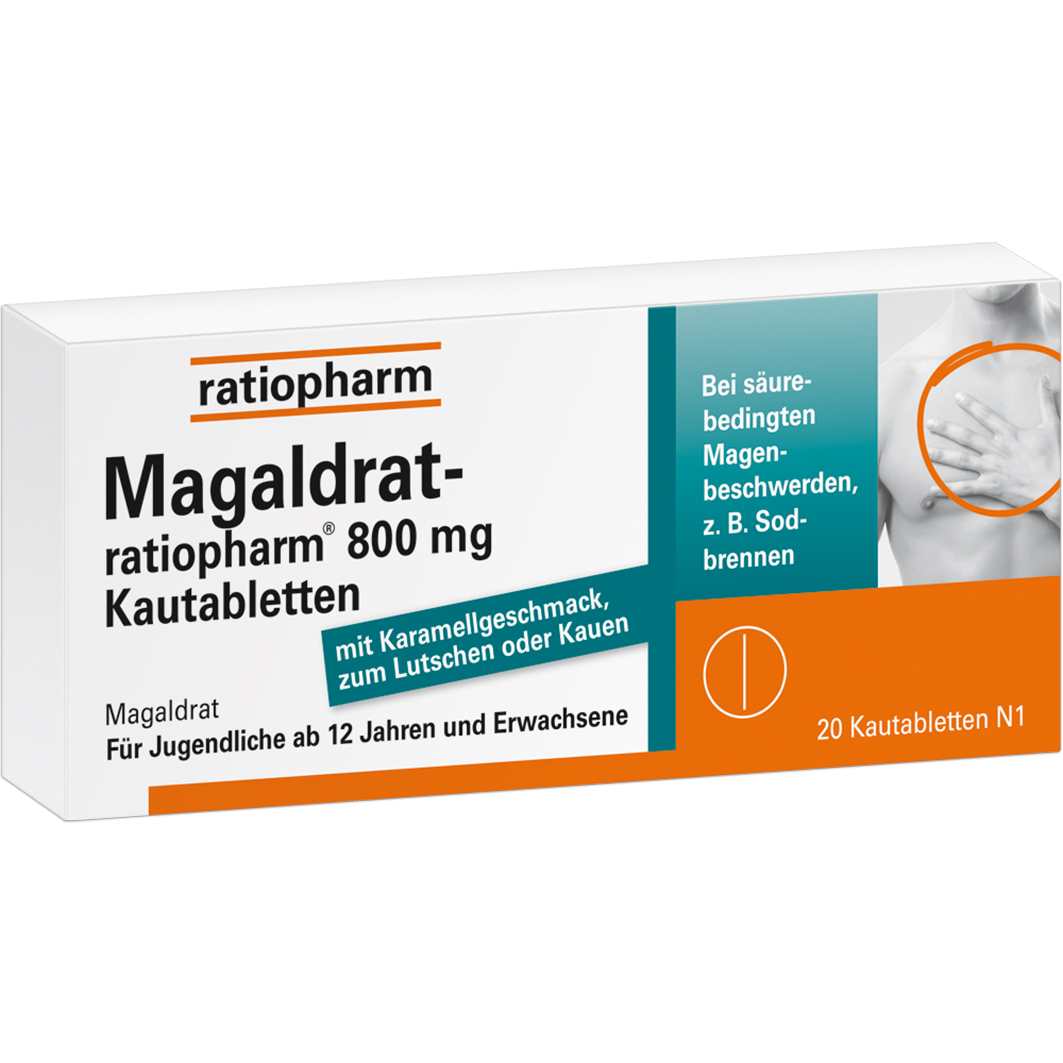MAGALDRAT-ratiopharm 800 mg Tabletten MAGALDRAT-ratiopharm 800 mg Tabletten