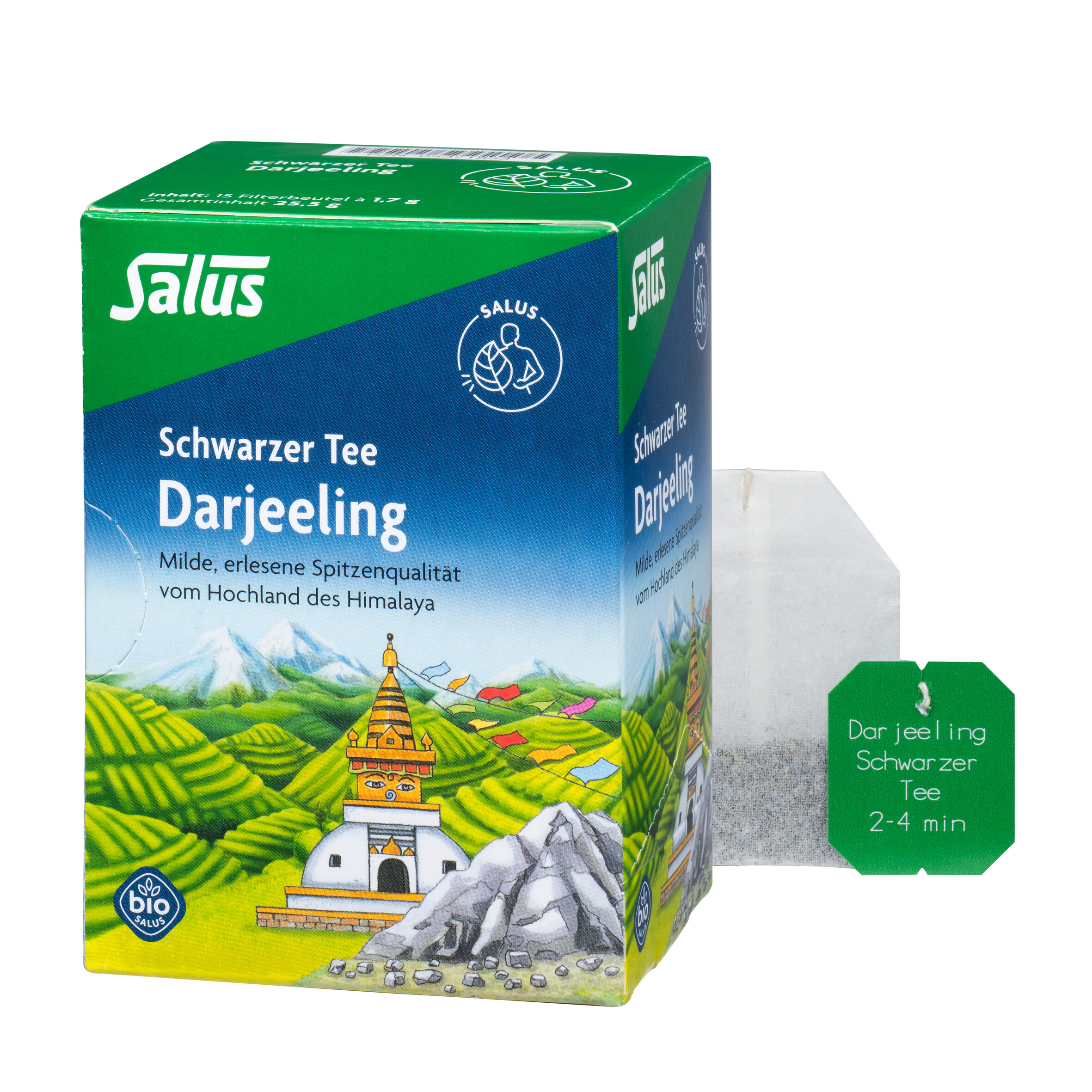 DARJEELING schwarzer Tee Bio Salus Filterbeutel DARJEELING schwarzer Tee Bio Salus Filterbeutel
