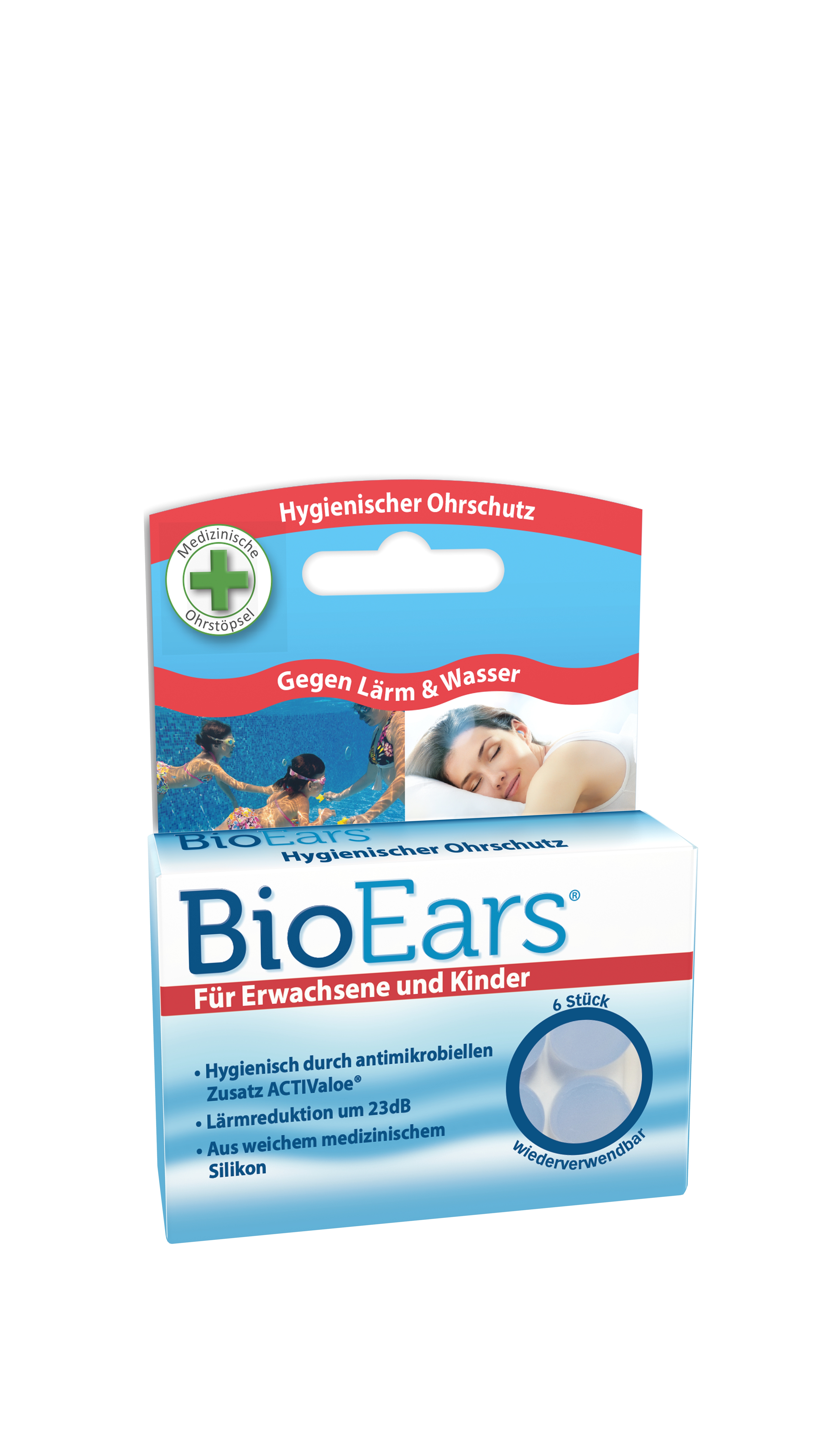 BIOEARS Silikon Ohrstöpsel antimikrobielle BIOEARS Silikon Ohrstöpsel antimikrobielle