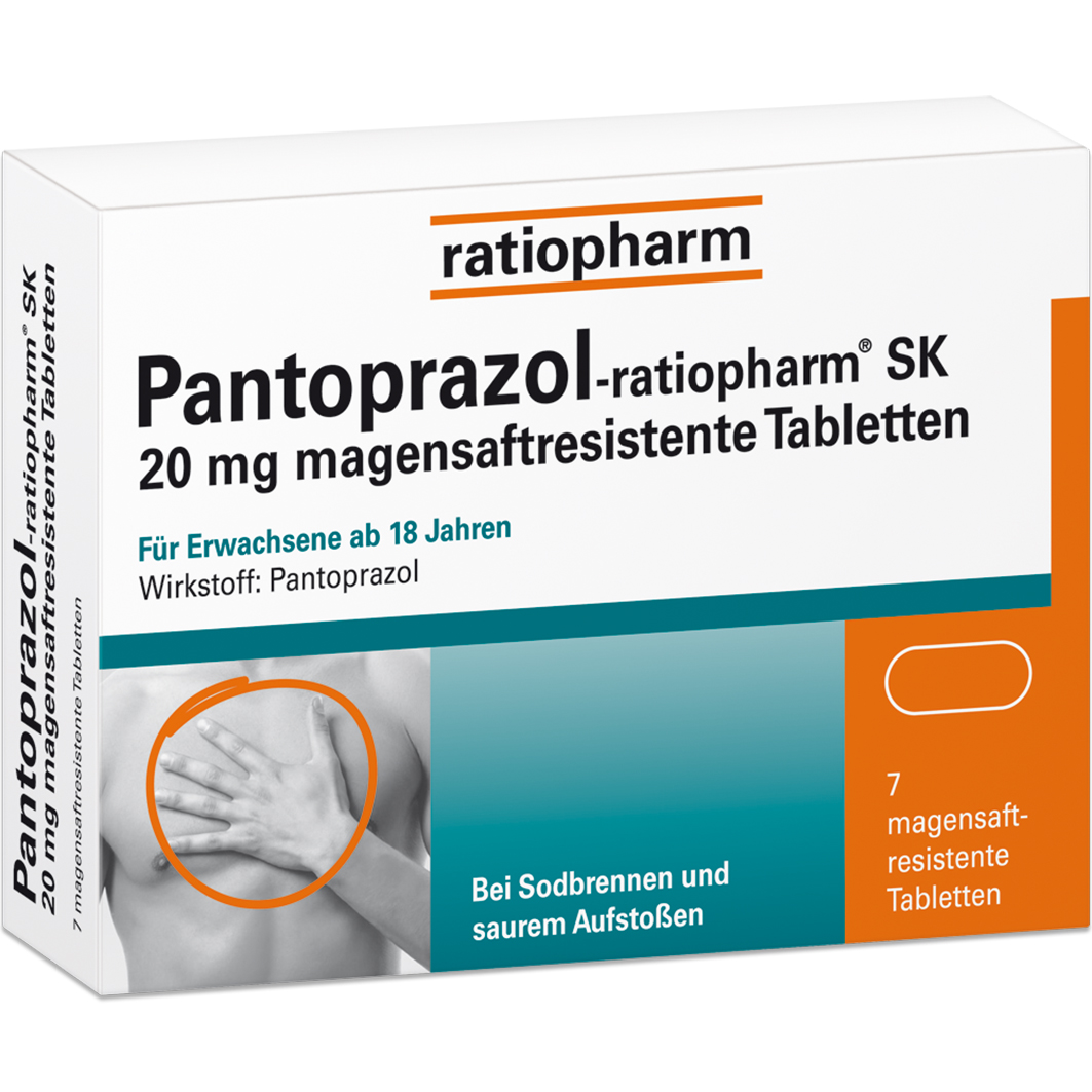 PANTOPRAZOL-ratiopharm SK 20 mg magensaftres.Tabl. PANTOPRAZOL-ratiopharm SK 20 mg magensaftres.Tabl.