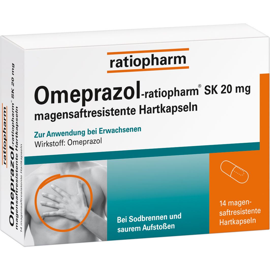 OMEPRAZOL-ratiopharm SK 20 mg magensaftr.Hartkaps. OMEPRAZOL-ratiopharm SK 20 mg magensaftr.Hartkaps.