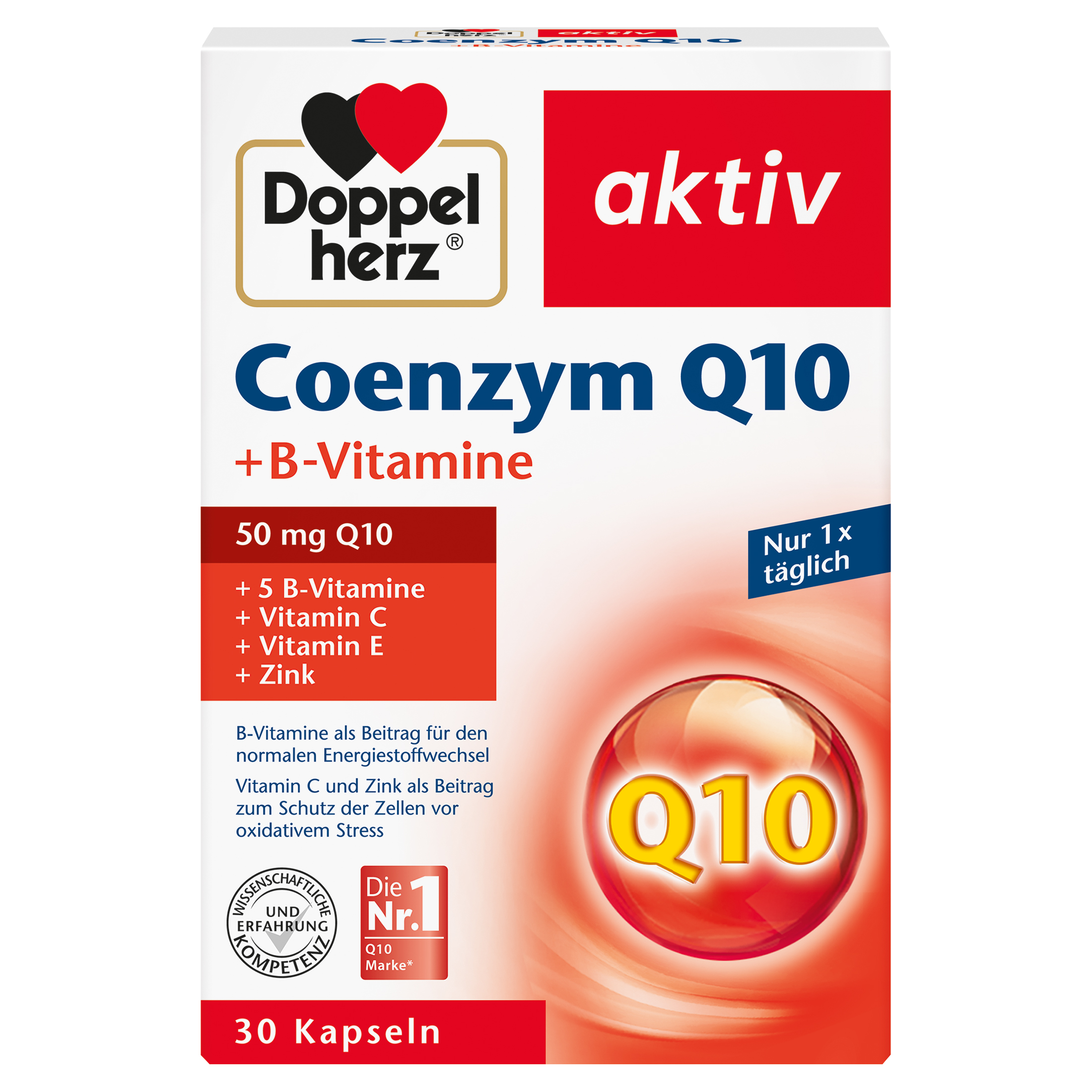 DOPPELHERZ Coenzym Q10+B Vitamine Kapseln DOPPELHERZ Coenzym Q10+B Vitamine Kapseln