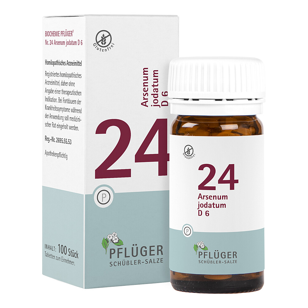 BIOCHEMIE Pflüger 24 Arsenum jodatum D 6 Tabletten BIOCHEMIE Pflüger 24 Arsenum jodatum D 6 Tabletten