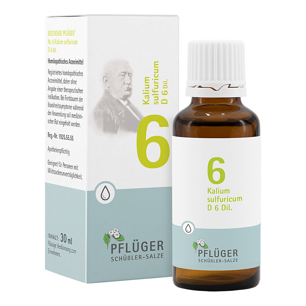 BIOCHEMIE Pflüger 6 Kalium sulfuricum D 6 Tropfen BIOCHEMIE Pflüger 6 Kalium sulfuricum D 6 Tropfen