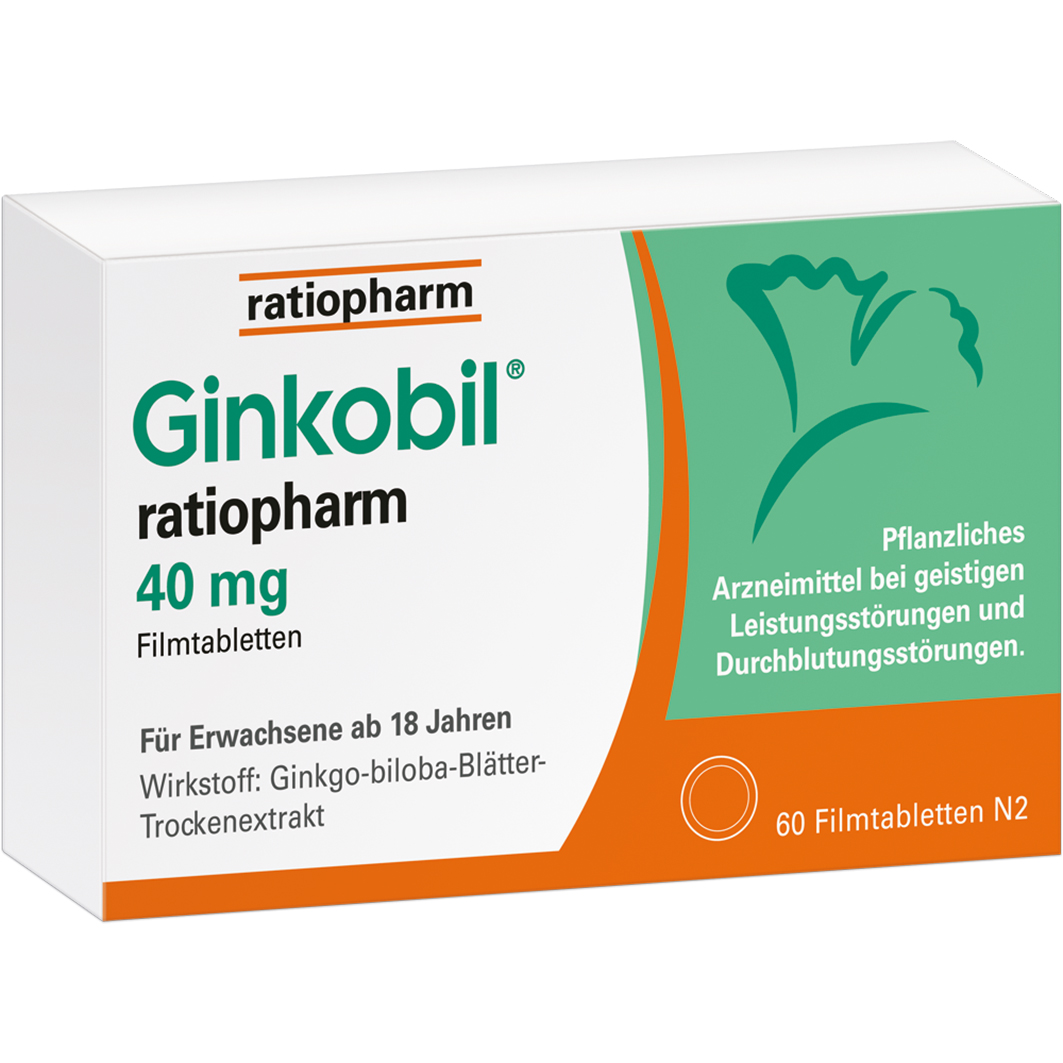 GINKOBIL-ratiopharm 40 mg Filmtabletten GINKOBIL-ratiopharm 40 mg Filmtabletten