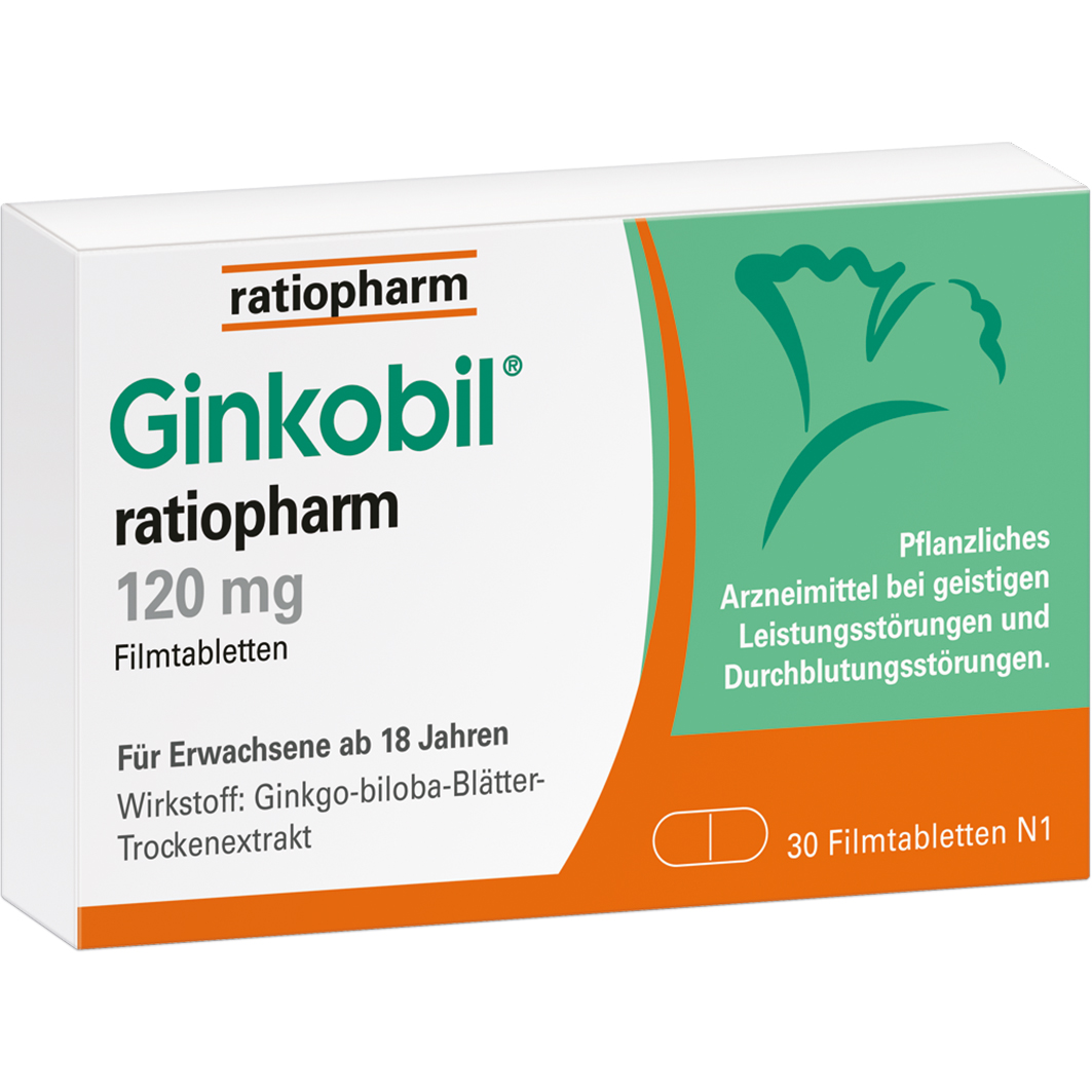 GINKOBIL-ratiopharm 120 mg Filmtabletten GINKOBIL-ratiopharm 120 mg Filmtabletten