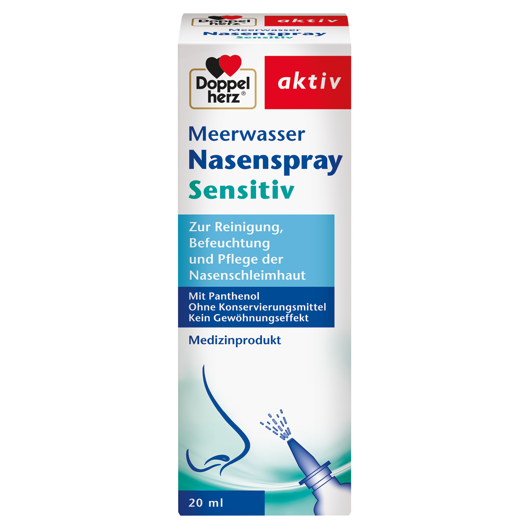 DOPPELHERZ Meerwasser Nasenspray mit Panthenol DOPPELHERZ Meerwasser Nasenspray mit Panthenol