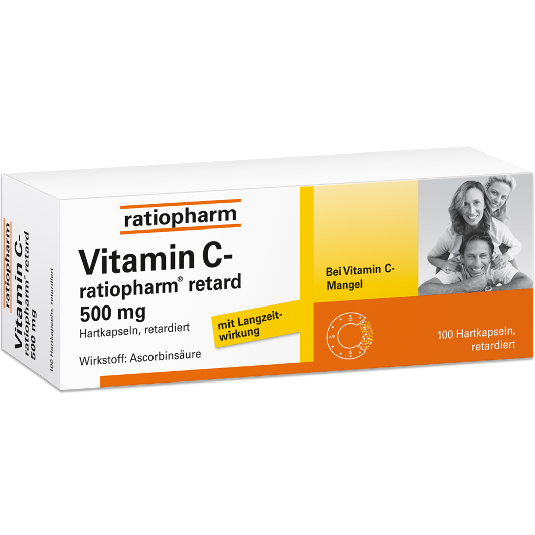 VITAMIN C-RATIOPHARM retard 500 mg Kapseln VITAMIN C-RATIOPHARM retard 500 mg Kapseln