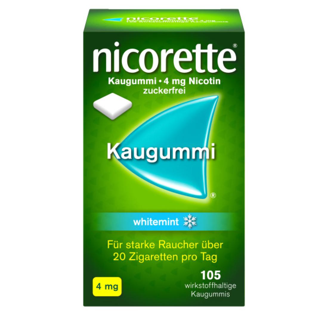 NICORETTE Kaugummi 4 mg whitemint NICORETTE Kaugummi 4 mg whitemint