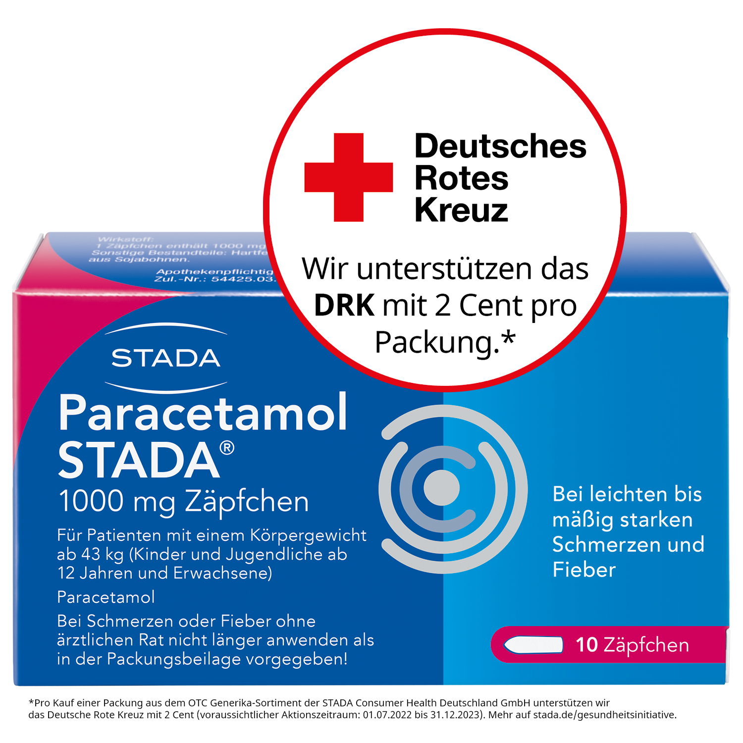 PARACETAMOL STADA 1000 mg Zäpfchen PARACETAMOL STADA 1000 mg Zäpfchen