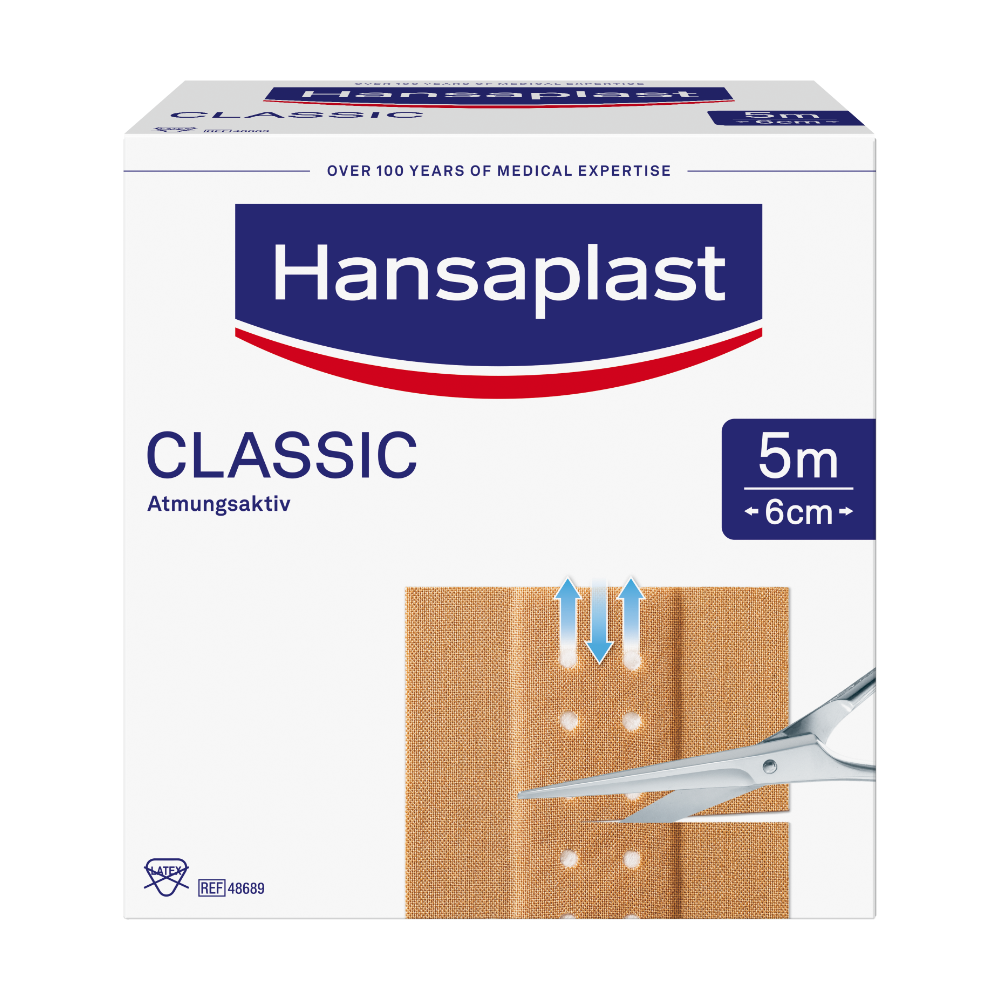 HANSAPLAST Classic Pflaster 6 cmx5 m HANSAPLAST Classic Pflaster 6 cmx5 m