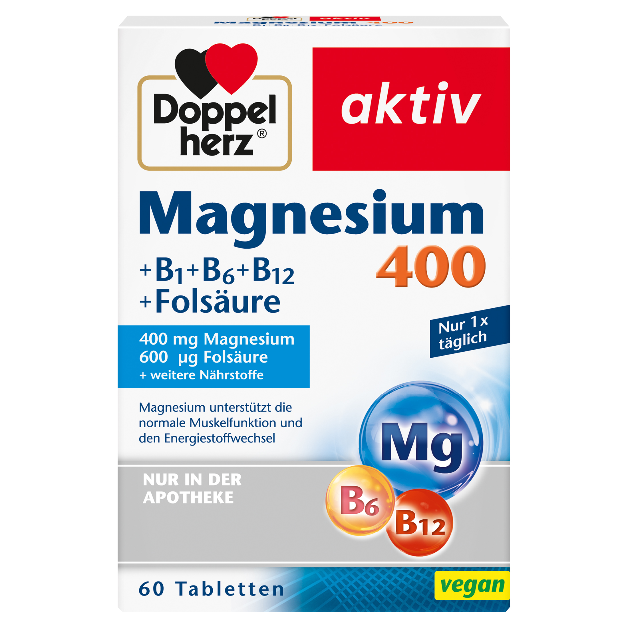 DOPPELHERZ Magnesium 400 mg Tabletten DOPPELHERZ Magnesium 400 mg Tabletten