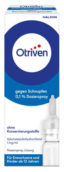 OTRIVEN 0,1% Nasenspray (Dosierspray) ohne Konservierungsstoffe OTRIVEN 0,1% Nasenspray (Dosierspray) ohne Konservierungsstoffe