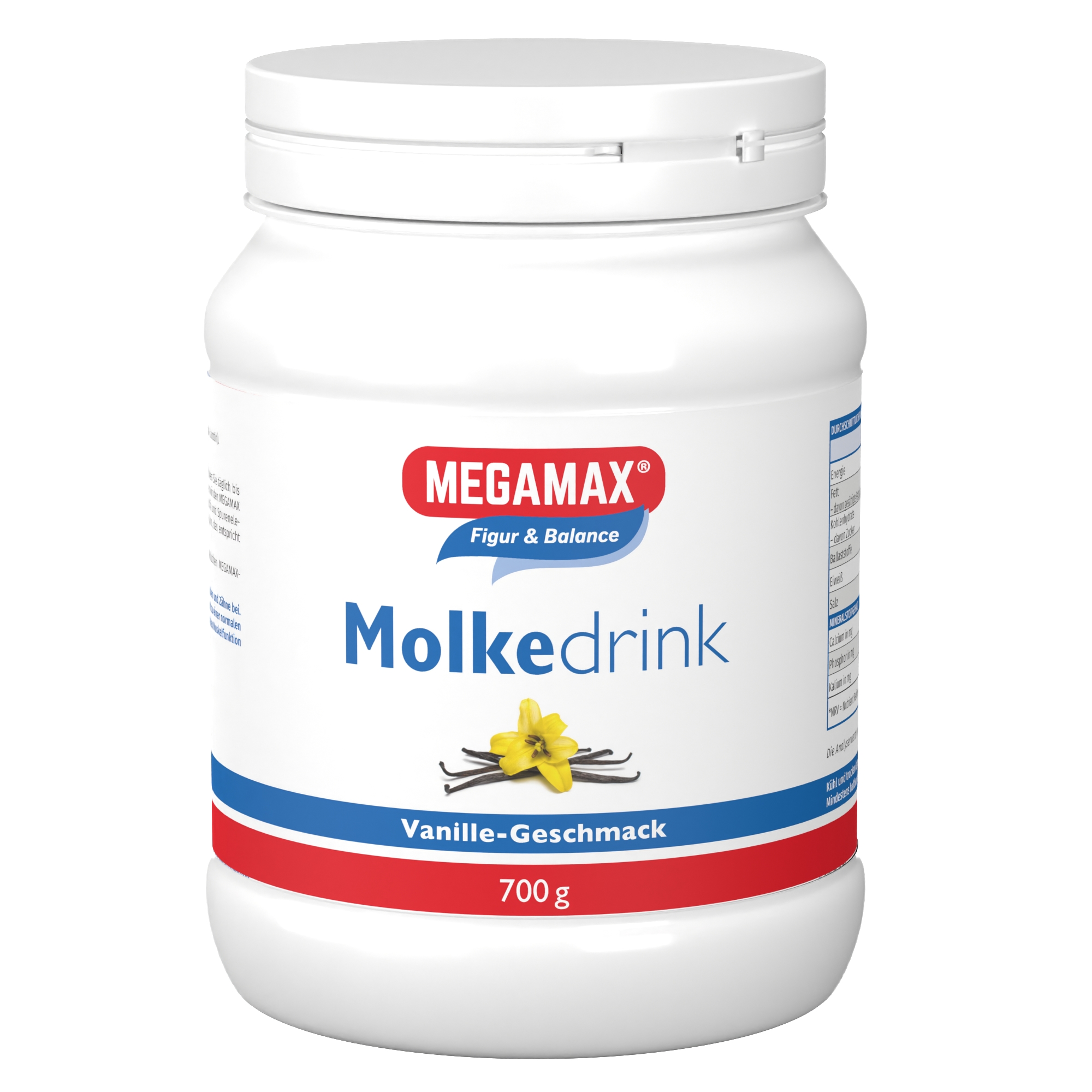 MOLKE DRINK Megamax Vanille Pulver MOLKE DRINK Megamax Vanille Pulver