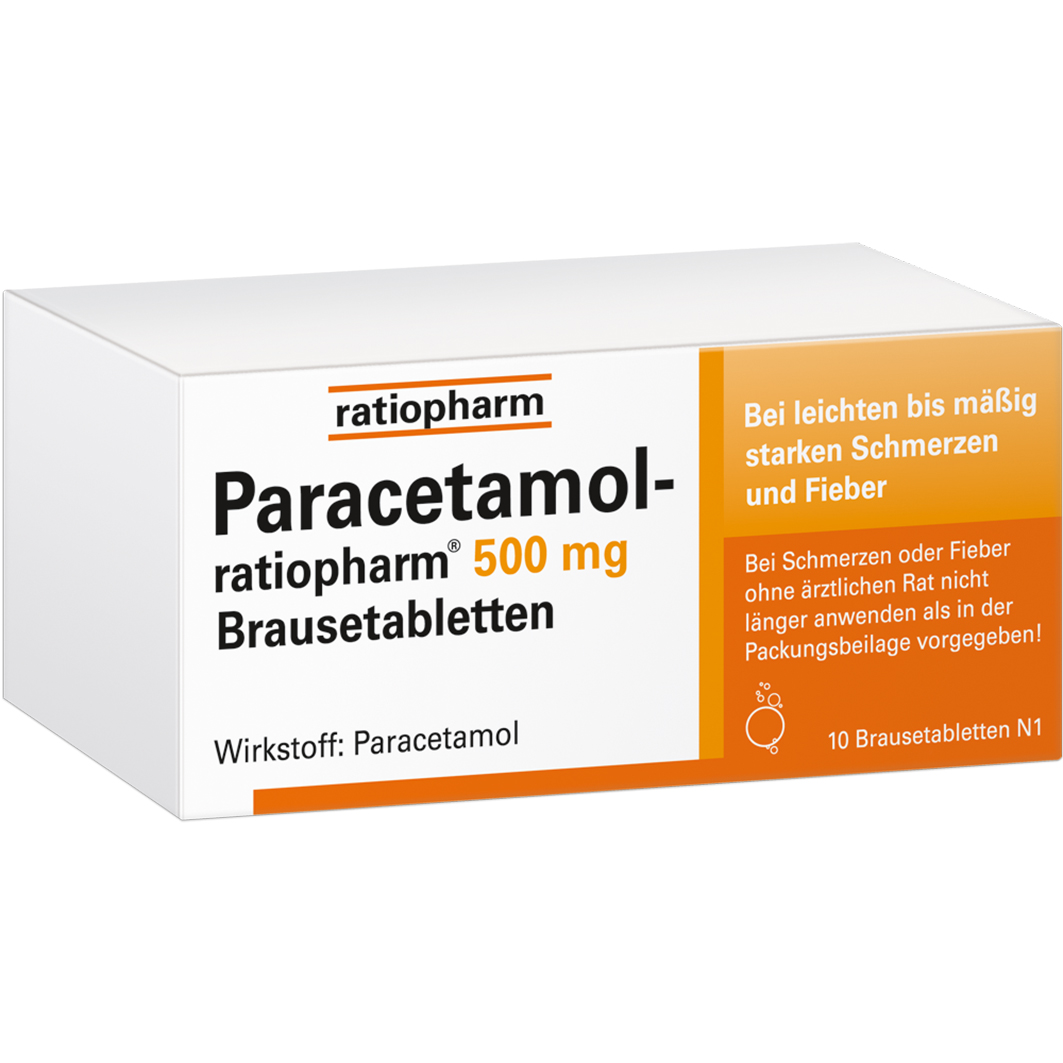 PARACETAMOL-ratiopharm 500 mg Brausetabletten PARACETAMOL-ratiopharm 500 mg Brausetabletten