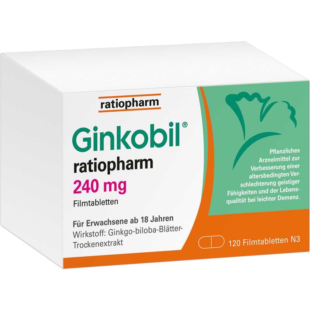 GINKOBIL-ratiopharm 240 mg Filmtabletten GINKOBIL-ratiopharm 240 mg Filmtabletten