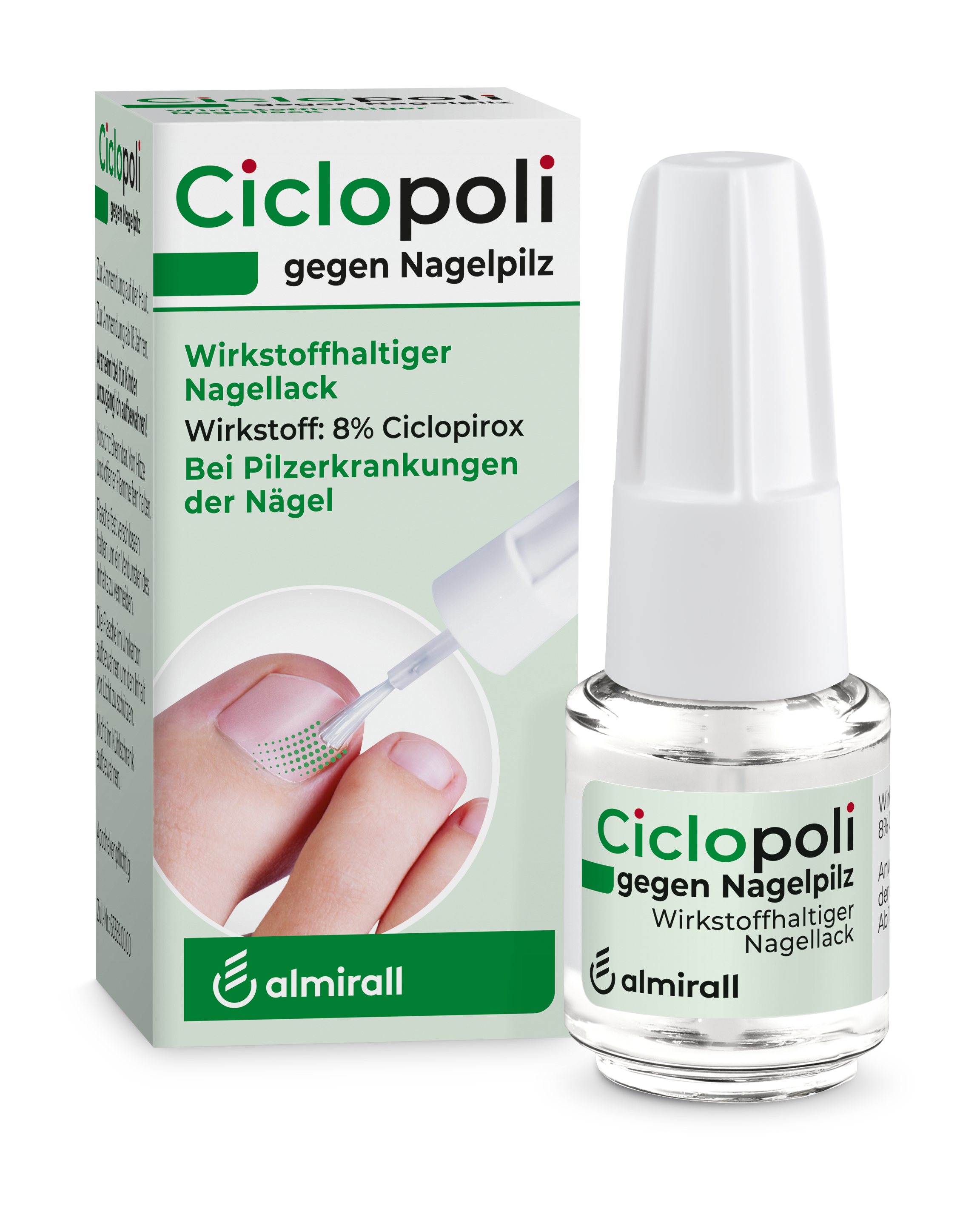 CICLOPOLI gegen Nagelpilz wirkstoffhalt.Nagellack CICLOPOLI gegen Nagelpilz wirkstoffhalt.Nagellack