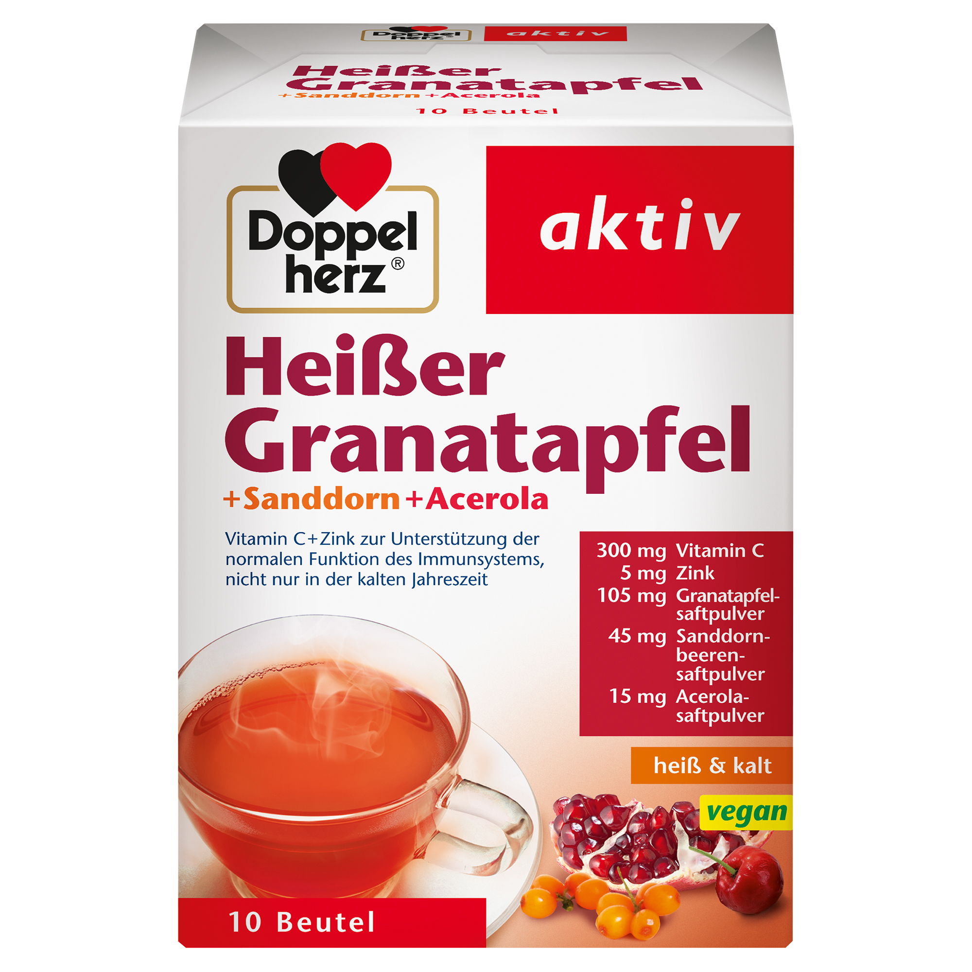 DOPPELHERZ heißer Granatapfel+Sanddorn+Acerola DOPPELHERZ heißer Granatapfel+Sanddorn+Acerola