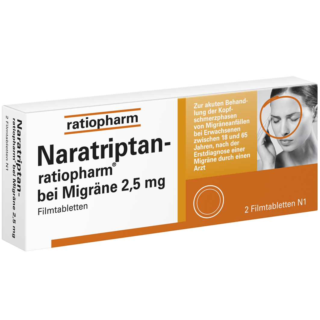 NARATRIPTAN-ratiopharm bei Migräne Filmtabletten NARATRIPTAN-ratiopharm bei Migräne Filmtabletten