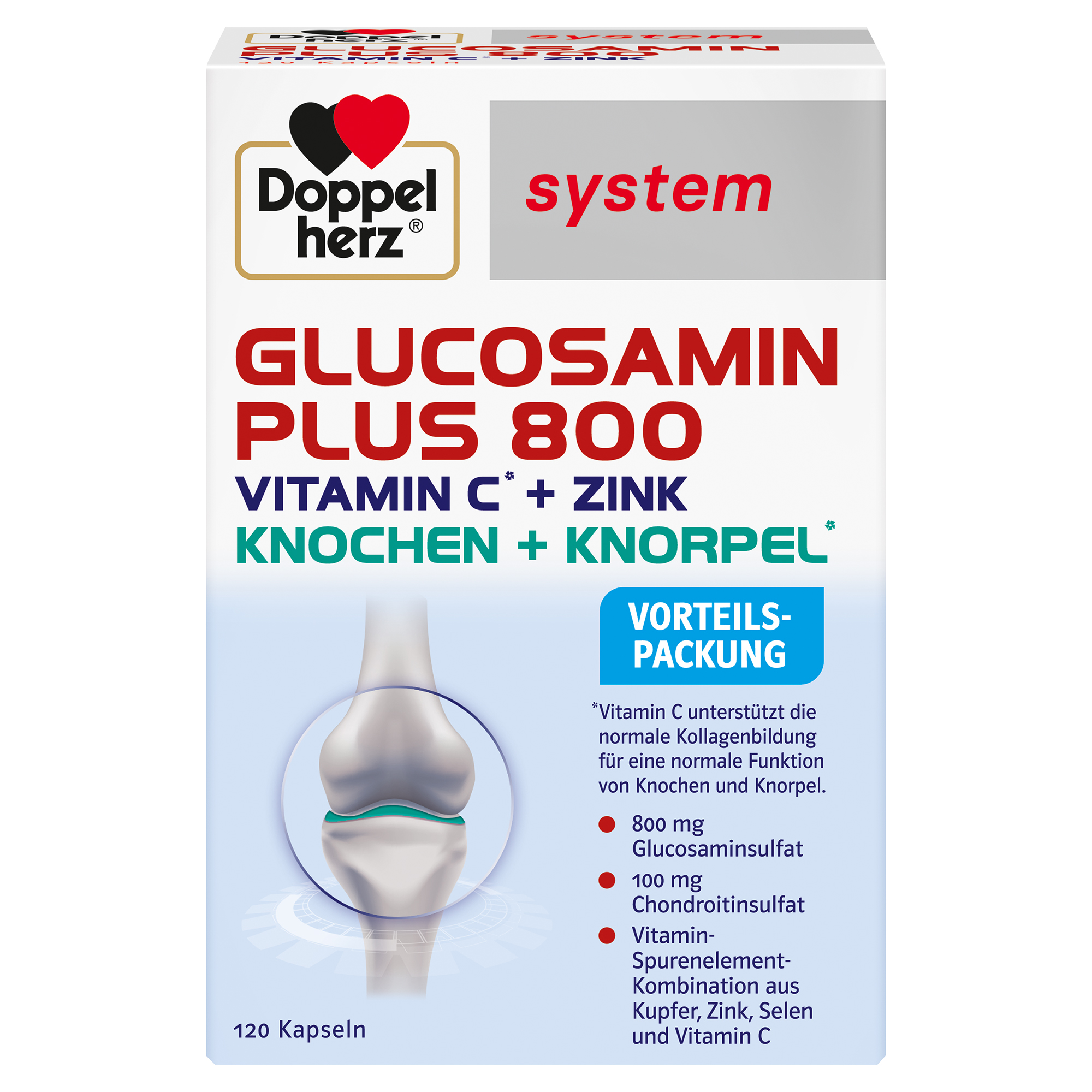 DOPPELHERZ Glucosamin Plus 800 system Kapseln DOPPELHERZ Glucosamin Plus 800 system Kapseln
