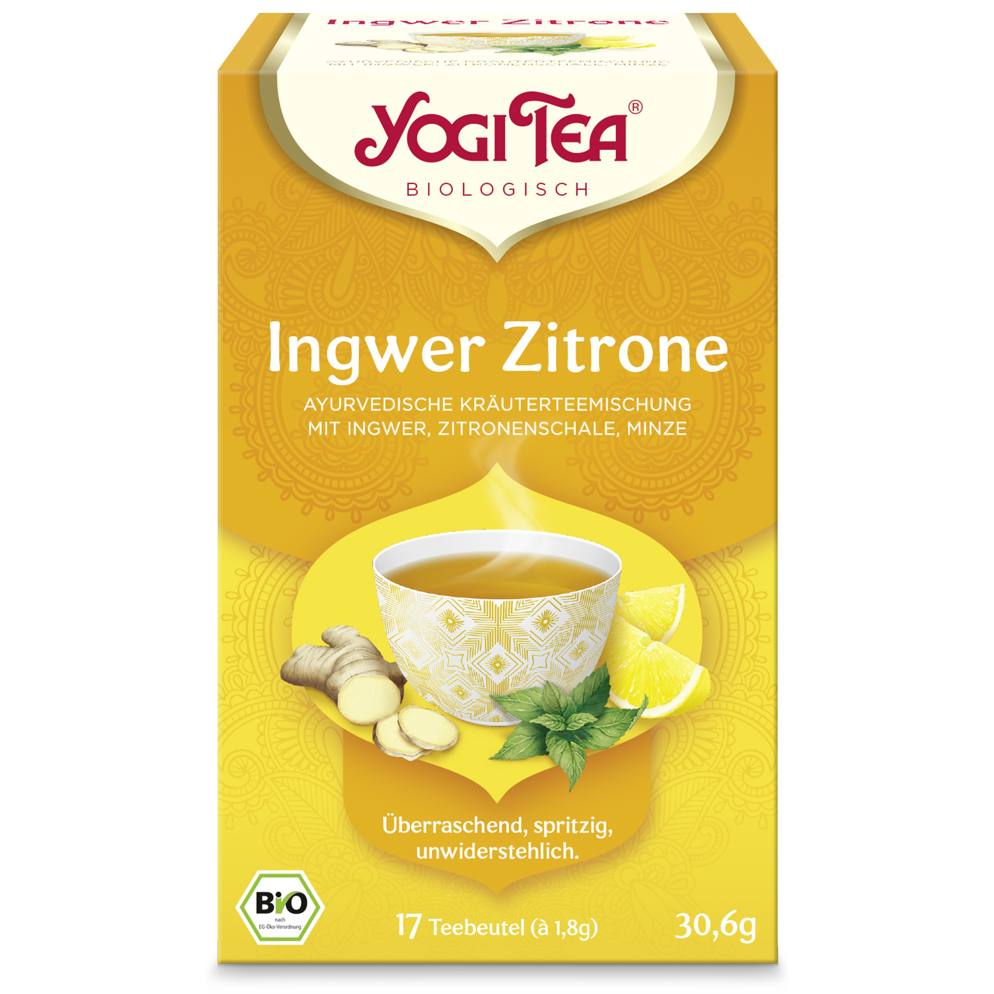 YOGI TEA Ingwer Zitrone Bio Filterbeutel YOGI TEA Ingwer Zitrone Bio Filterbeutel