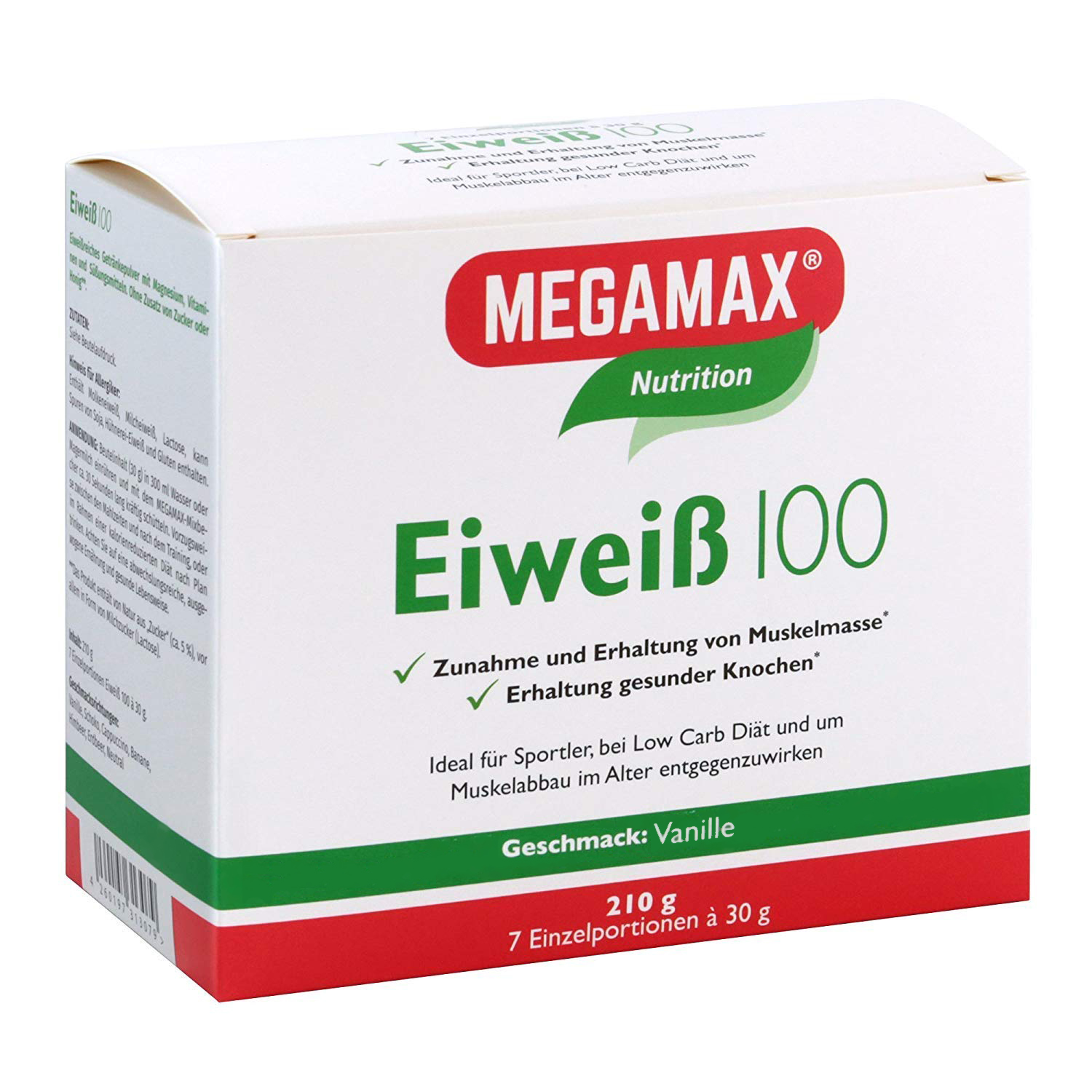 EIWEISS 100 Vanille Megamax Pulver EIWEISS 100 Vanille Megamax Pulver