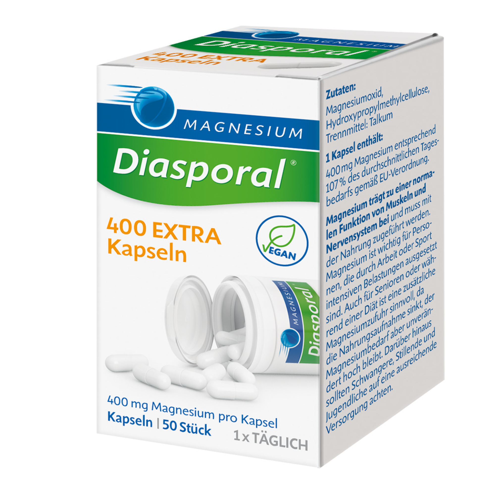 MAGNESIUM DIASPORAL 400 Extra Kapseln MAGNESIUM DIASPORAL 400 Extra Kapseln