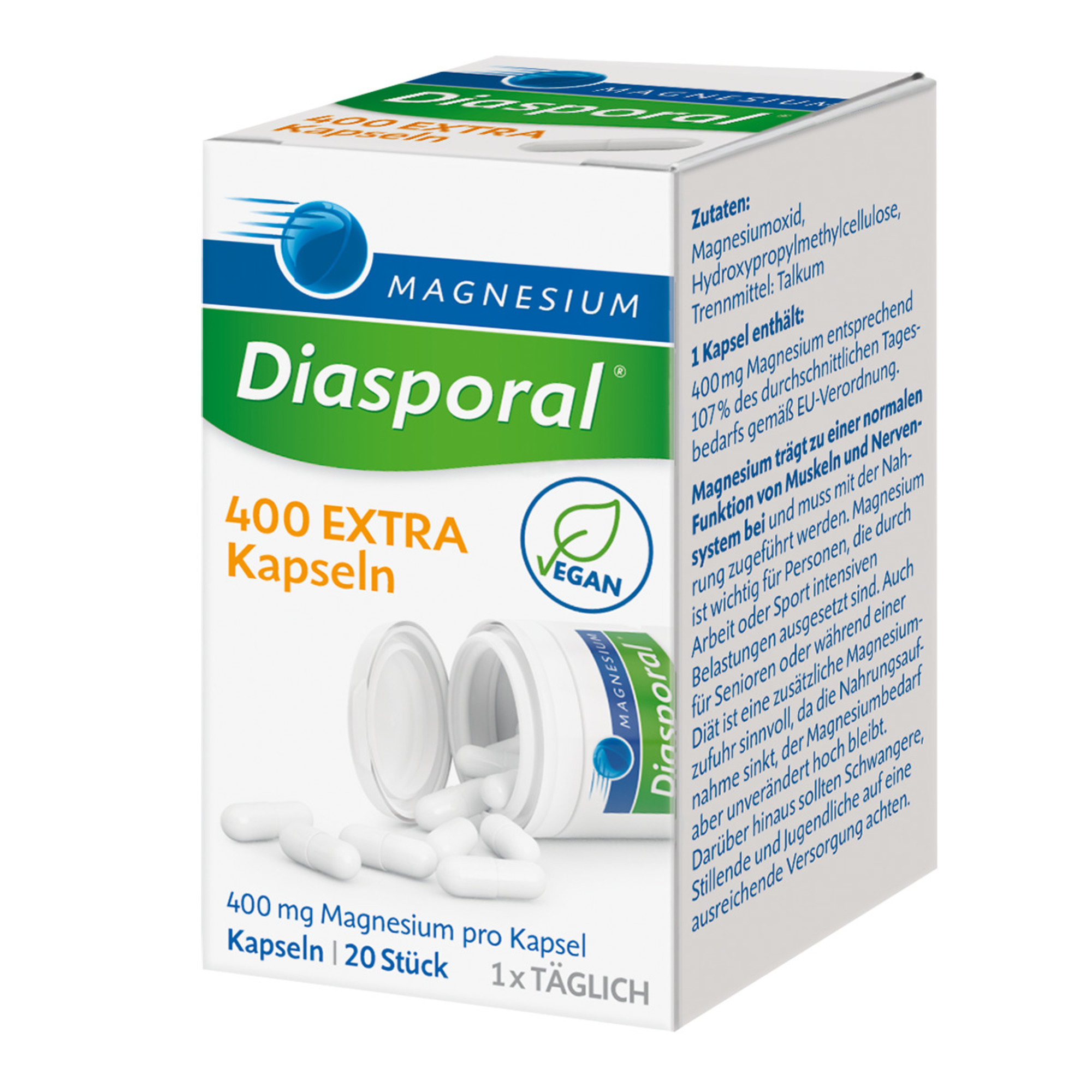 MAGNESIUM DIASPORAL 400 Extra Kapseln MAGNESIUM DIASPORAL 400 Extra Kapseln