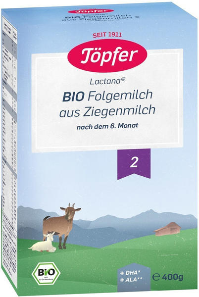 TÖPFER Bio Folgemilch auf Ziegenmilchbasis 2 TÖPFER Bio Folgemilch auf Ziegenmilchbasis 2