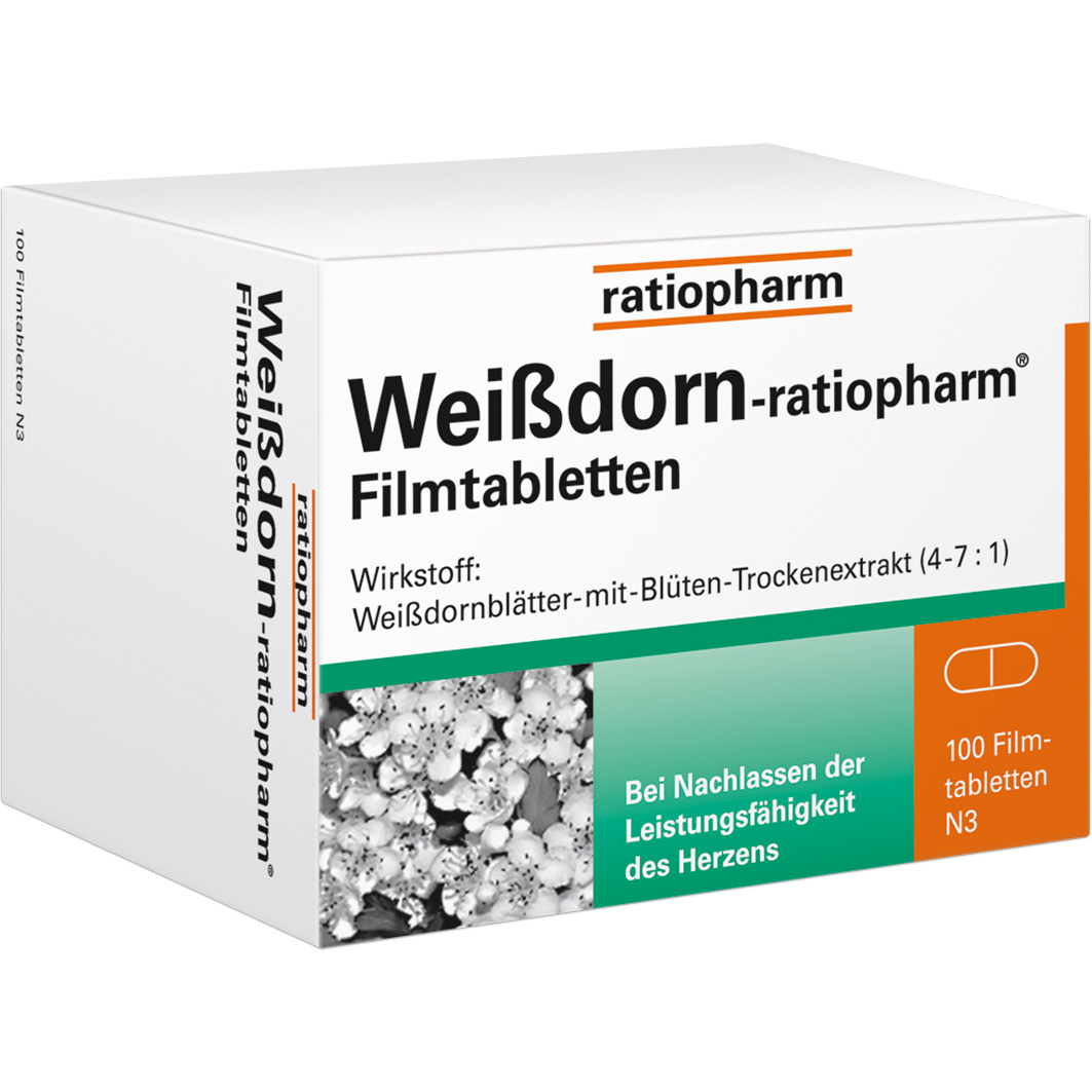 WEISSDORN-RATIOPHARM Filmtabletten WEISSDORN-RATIOPHARM Filmtabletten