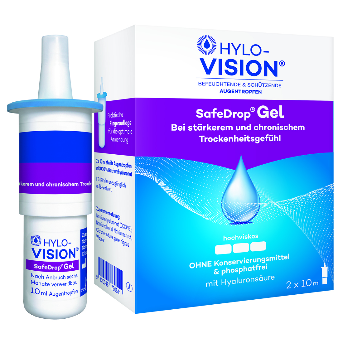 HYLO-VISION SafeDrop Gel Augentropfen HYLO-VISION SafeDrop Gel Augentropfen