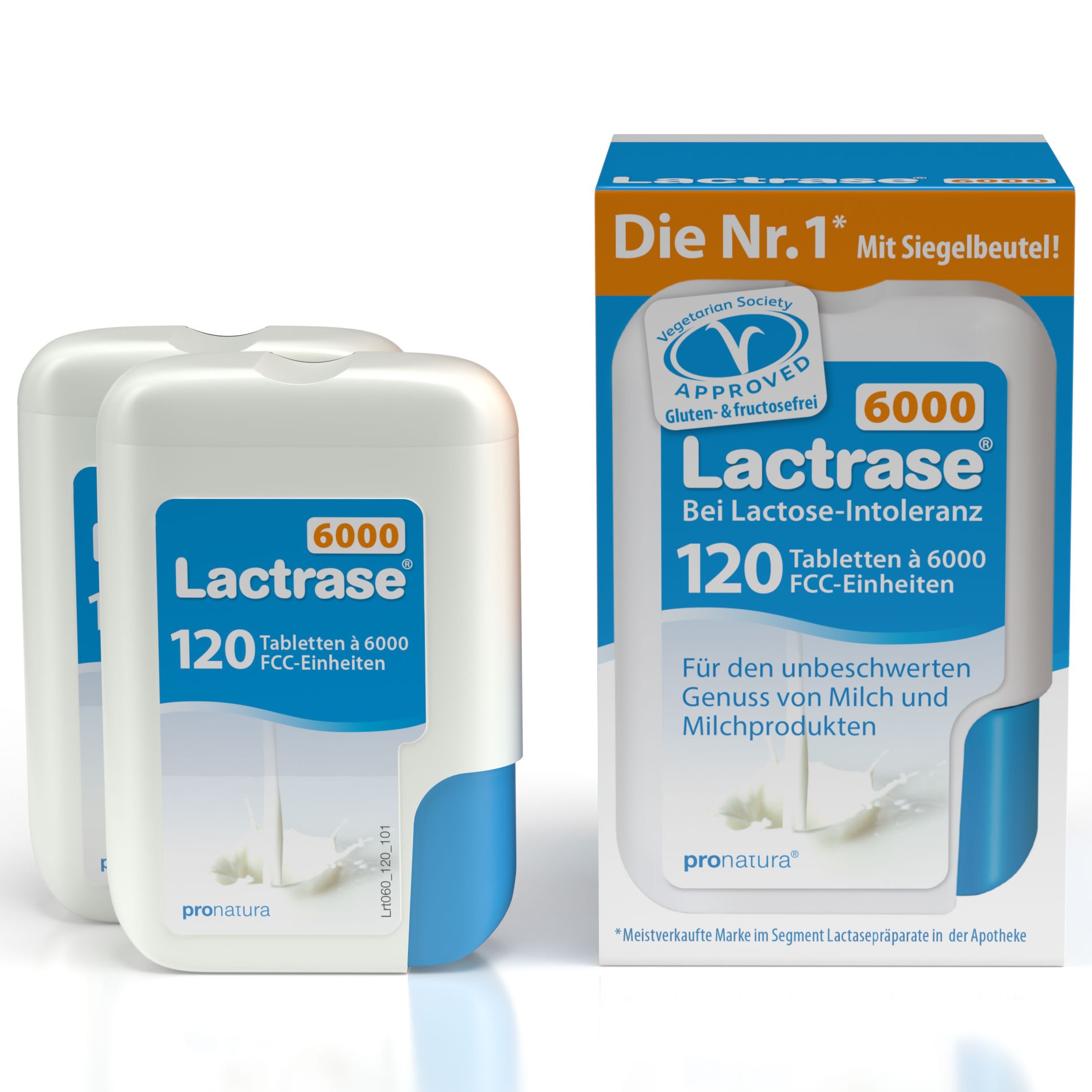 LACTRASE 6.000 FCC Tabletten im Klickspender Doppelpack LACTRASE 6.000 FCC Tabletten im Klickspender Doppelpack