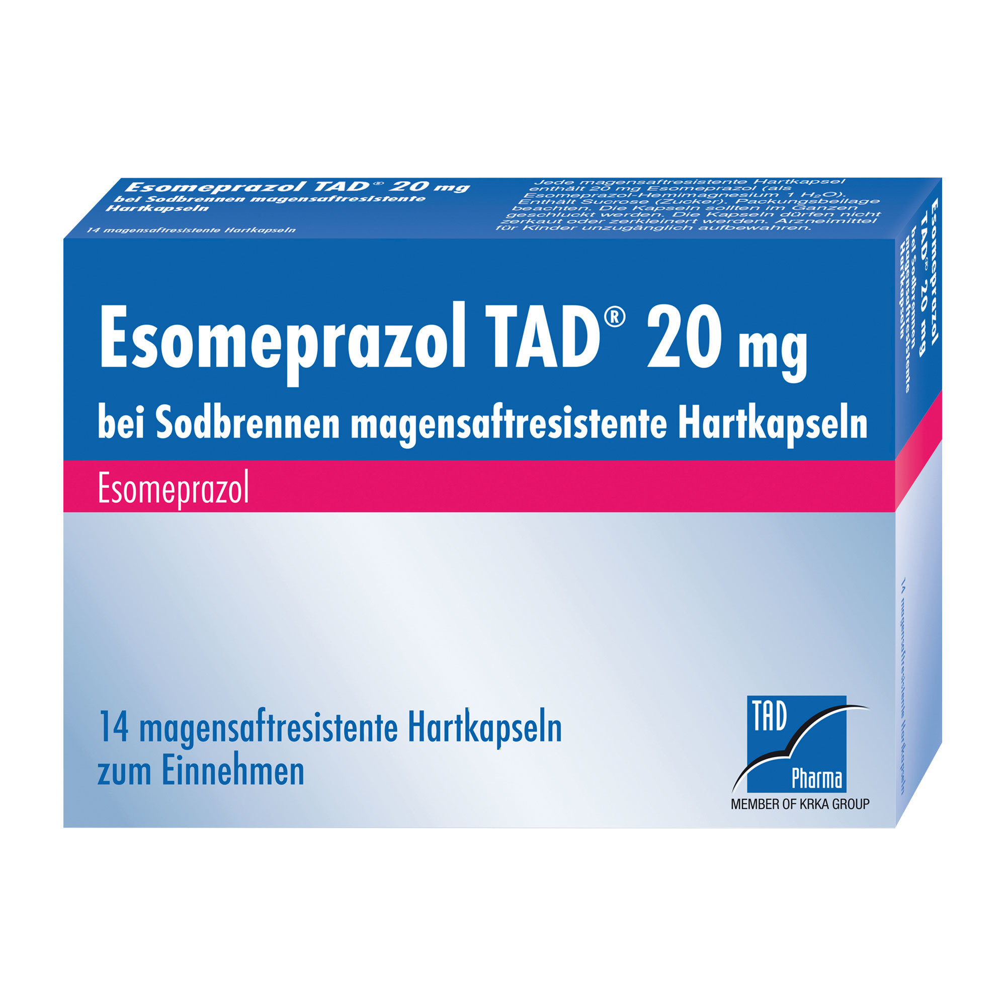 ESOMEPRAZOL TAD 20 mg bei Sodbrennen msr.Hartkaps. ESOMEPRAZOL TAD 20 mg bei Sodbrennen msr.Hartkaps.