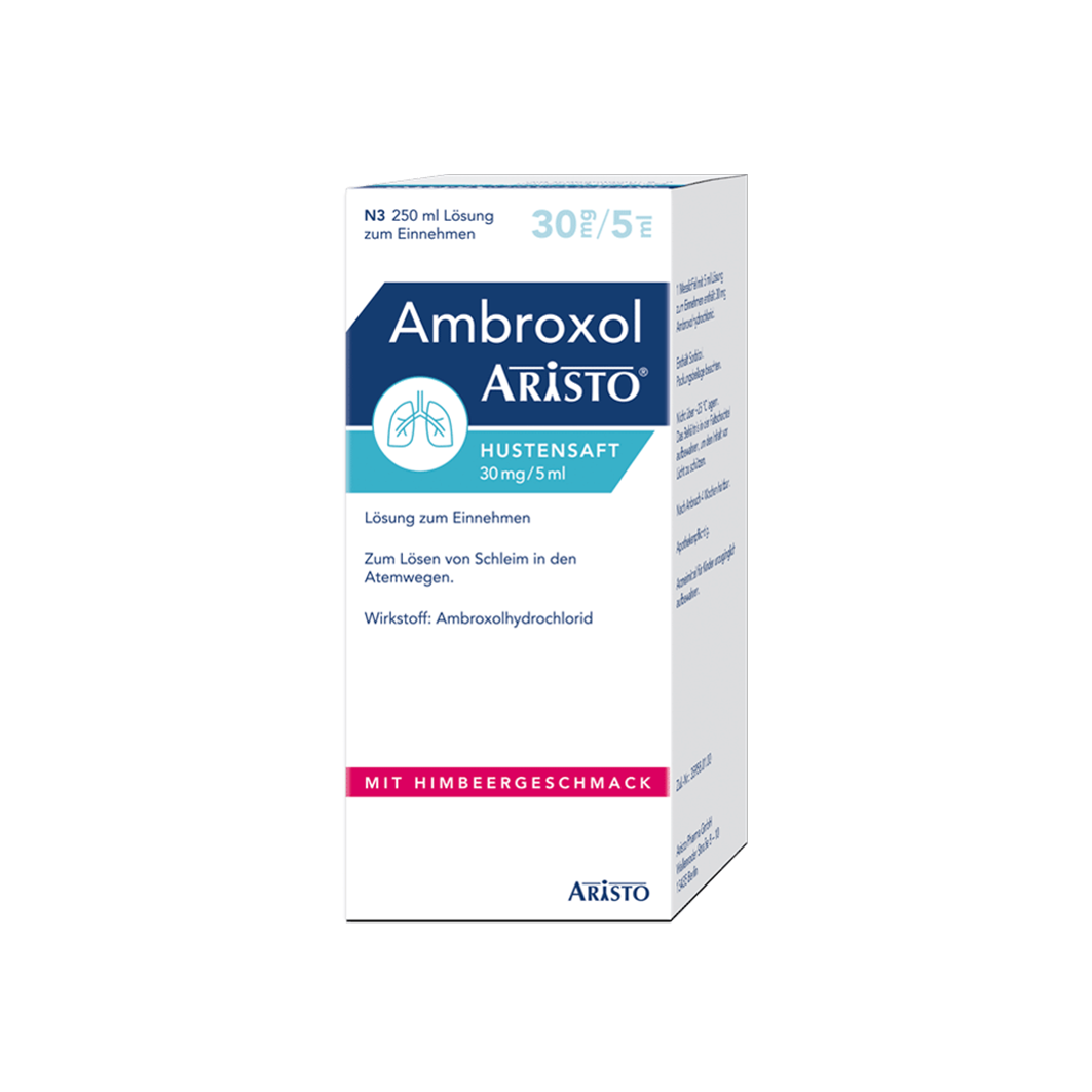 AMBROXOL Aristo Hustensaft 30 mg/5 ml Lsg.z.Einn. AMBROXOL Aristo Hustensaft 30 mg/5 ml Lsg.z.Einn.