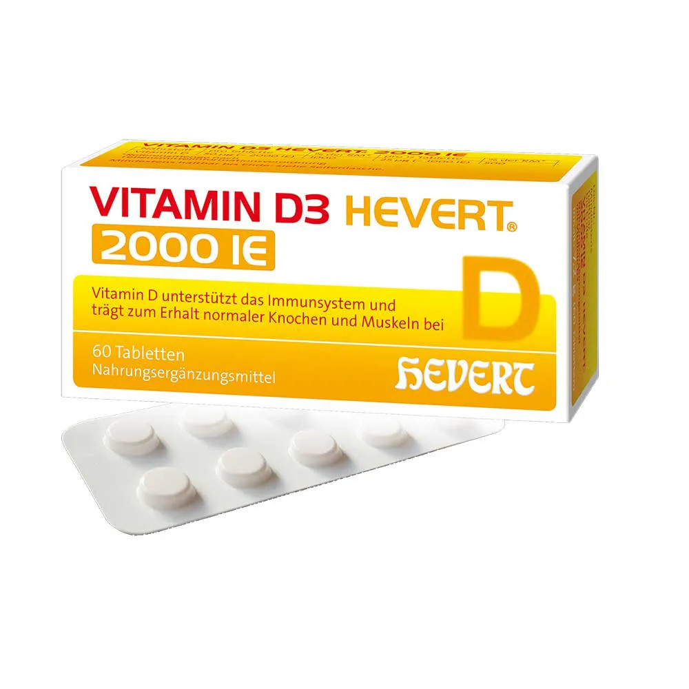 VITAMIN D3 HEVERT 2.000 I.E. Tabletten VITAMIN D3 HEVERT 2.000 I.E. Tabletten