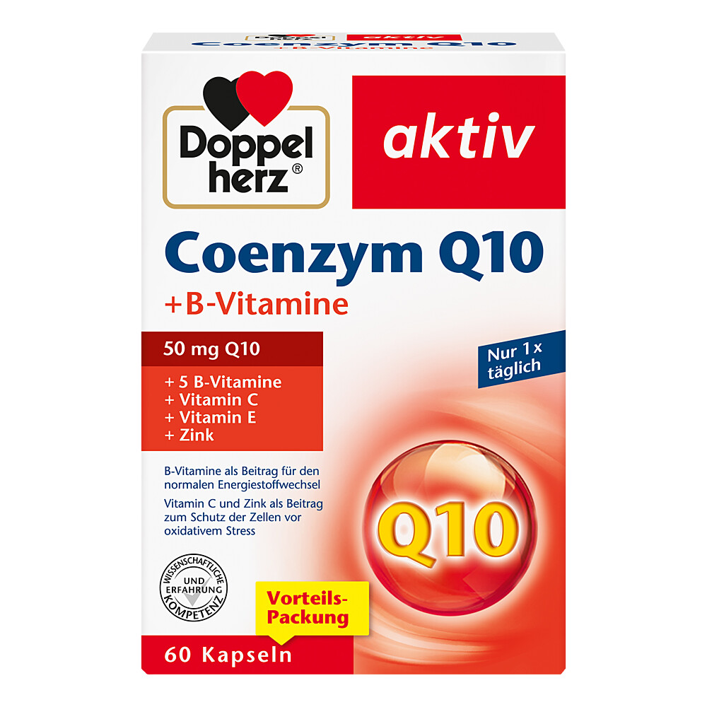 DOPPELHERZ Coenzym Q10+B Vitamine Kapseln DOPPELHERZ Coenzym Q10+B Vitamine Kapseln