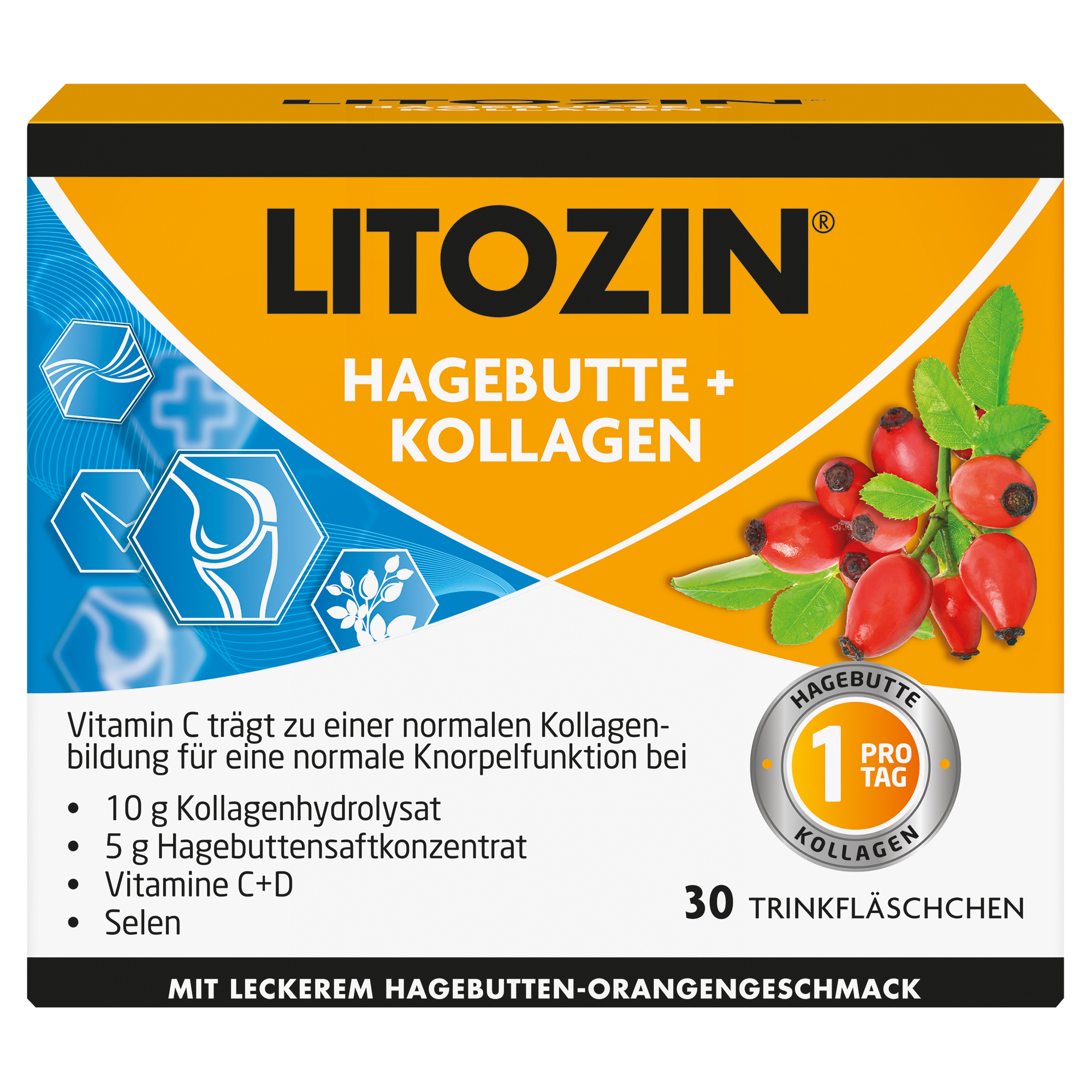 LITOZIN Hagebutte+Kollagen Trinkfläschchen LITOZIN Hagebutte+Kollagen Trinkfläschchen