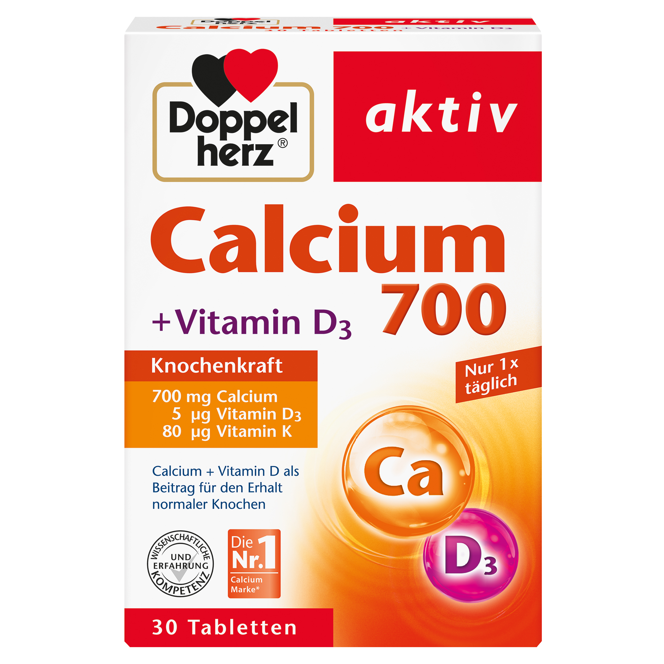 DOPPELHERZ Calcium 700+Vitamin D3 Tabletten DOPPELHERZ Calcium 700+Vitamin D3 Tabletten