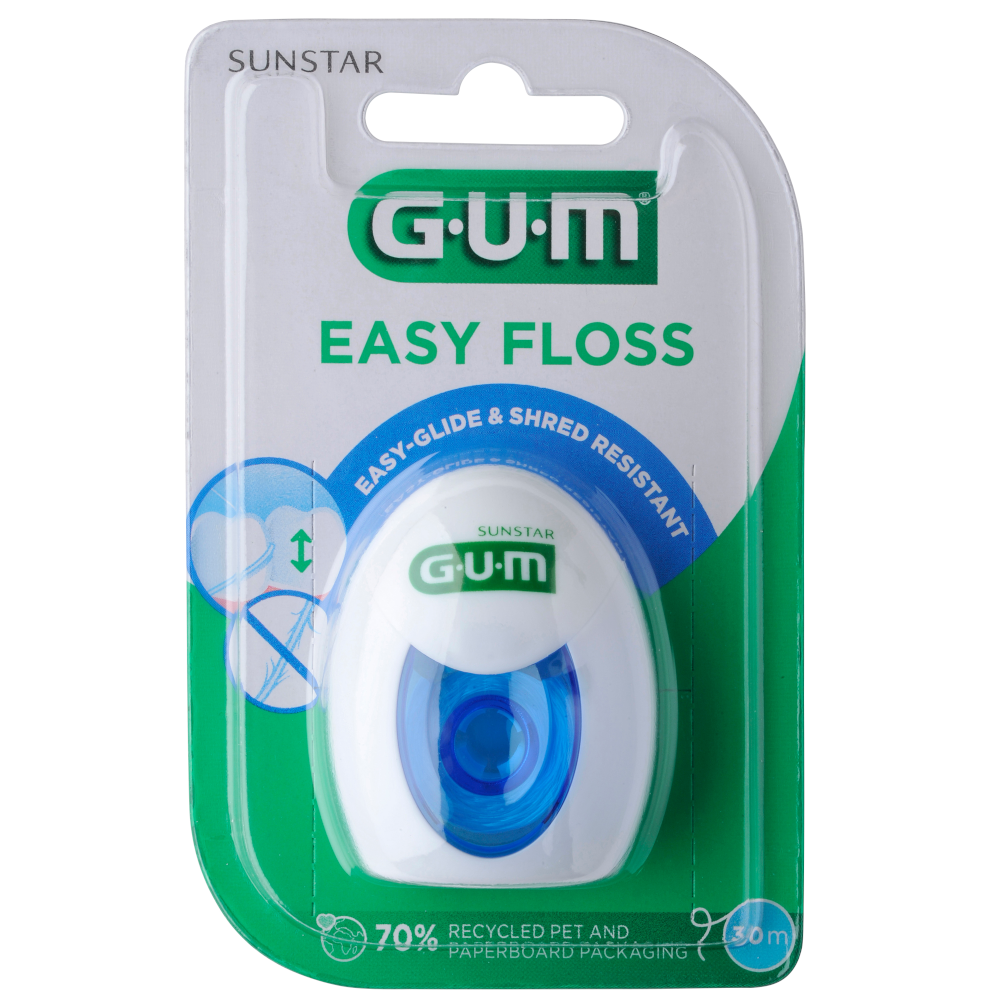 GUM Easy Floss Zahnseide gewach.30 m PTFE Zahnband GUM Easy Floss Zahnseide gewach.30 m PTFE Zahnband