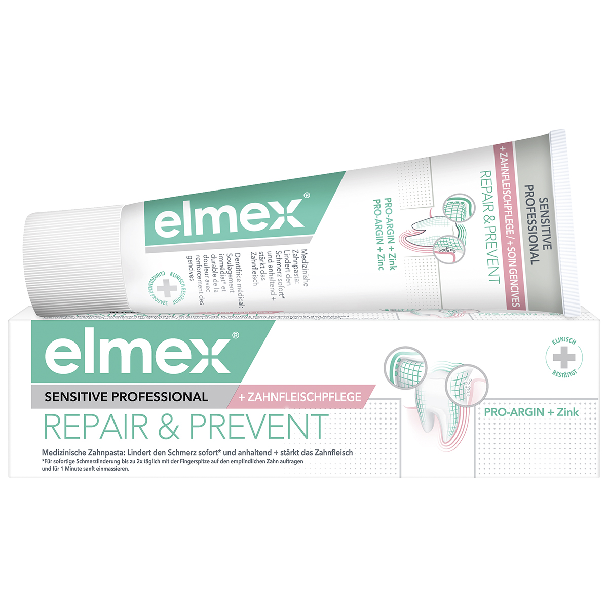 elmex Sensitive Repair & Prevent Zahnpasta für schmerzempfindliche Zähne elmex Sensitive Repair & Prevent Zahnpasta für schmerzempfindliche Zähne