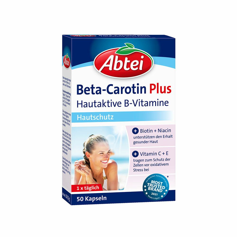 ABTEI Beta-Carotin Plus Hautaktive B-Vitamine Kps. ABTEI Beta-Carotin Plus Hautaktive B-Vitamine Kps.