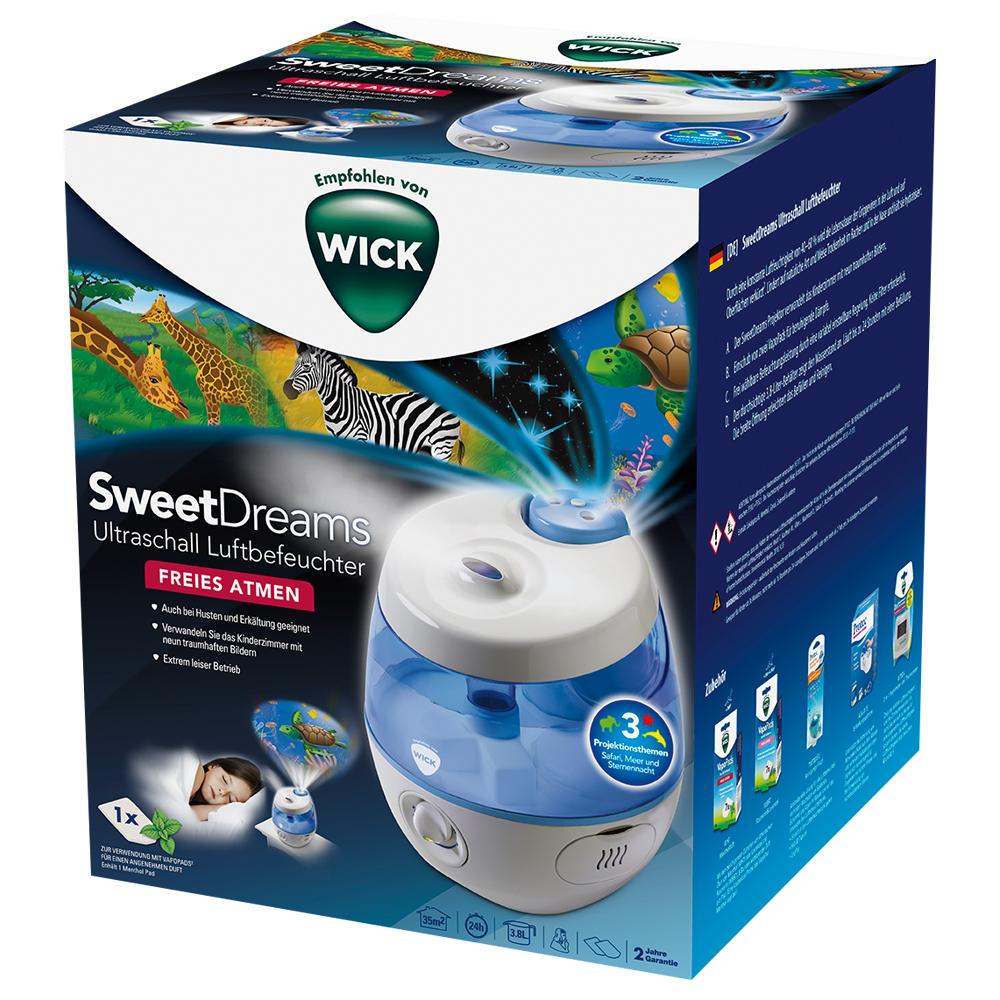 WICK SweetDreams 2in1 Ultraschall Luftbefeuchter WICK SweetDreams 2in1 Ultraschall Luftbefeuchter