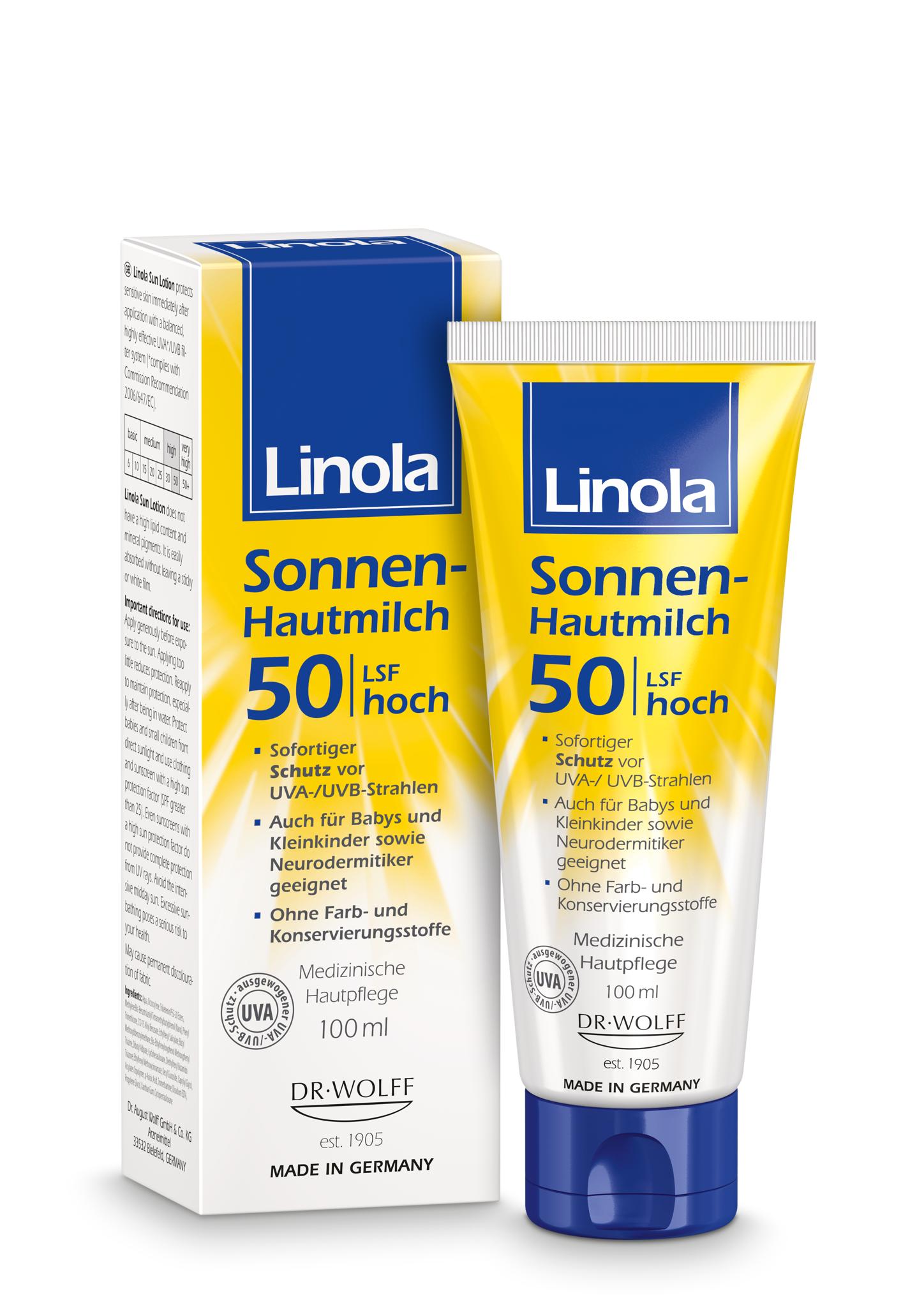 LINOLA Sonnen-Hautmilch LSF 50 LINOLA Sonnen-Hautmilch LSF 50