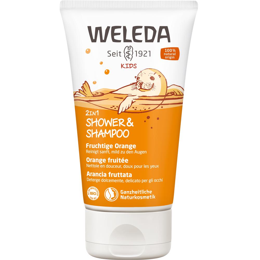 Weleda Kids 2in1 Shower & Shampoo Fruchtige Orange Weleda Kids 2in1 Shower & Shampoo Fruchtige Orange