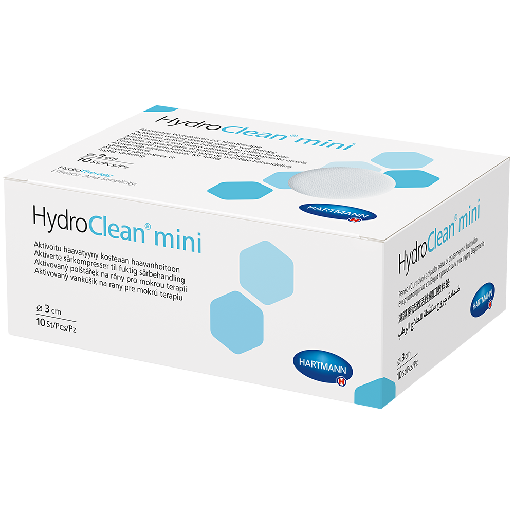 HYDROCLEAN mini Kompressen 3 cm rund steril HYDROCLEAN mini Kompressen 3 cm rund steril