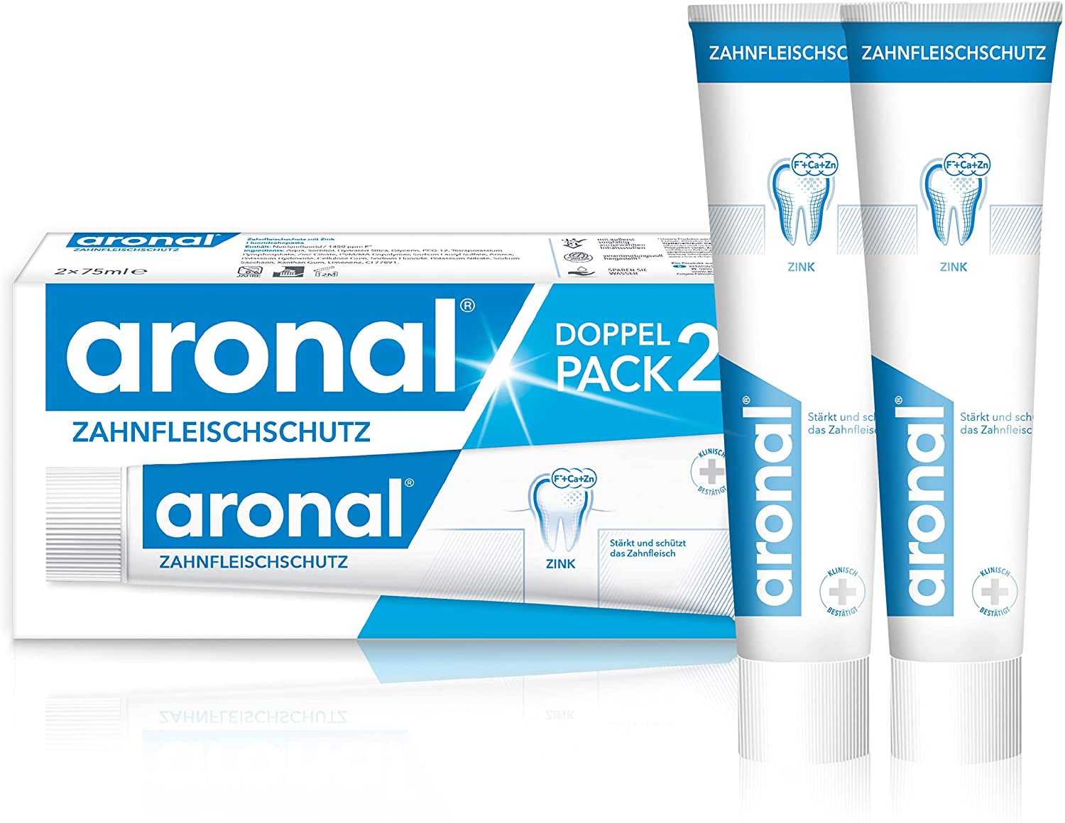 aronal Zahnfleischschutz Zahnpasta, 2x75 ml aronal Zahnfleischschutz Zahnpasta, 2x75 ml