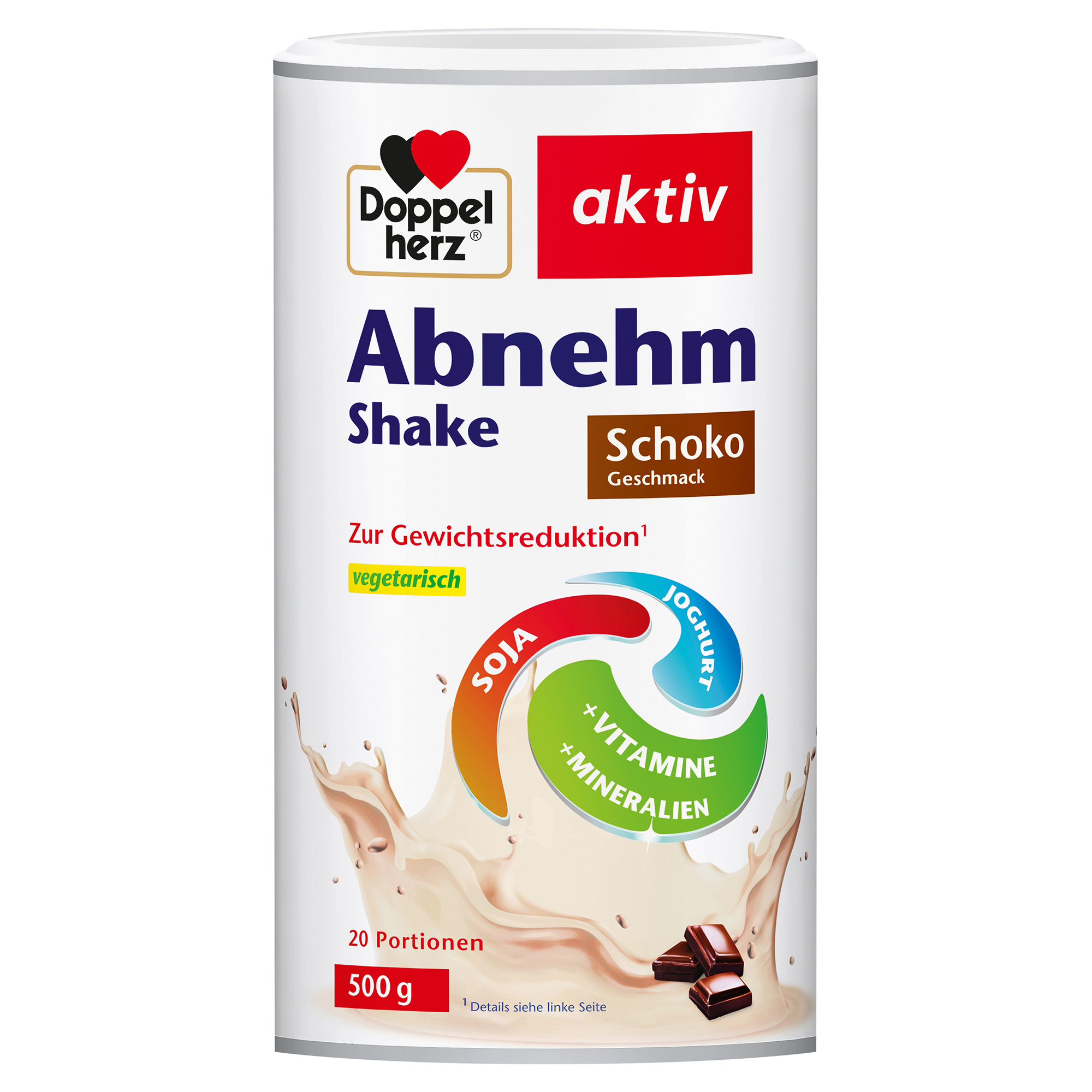 DOPPELHERZ Abnehm Shake Schoko Pulver DOPPELHERZ Abnehm Shake Schoko Pulver