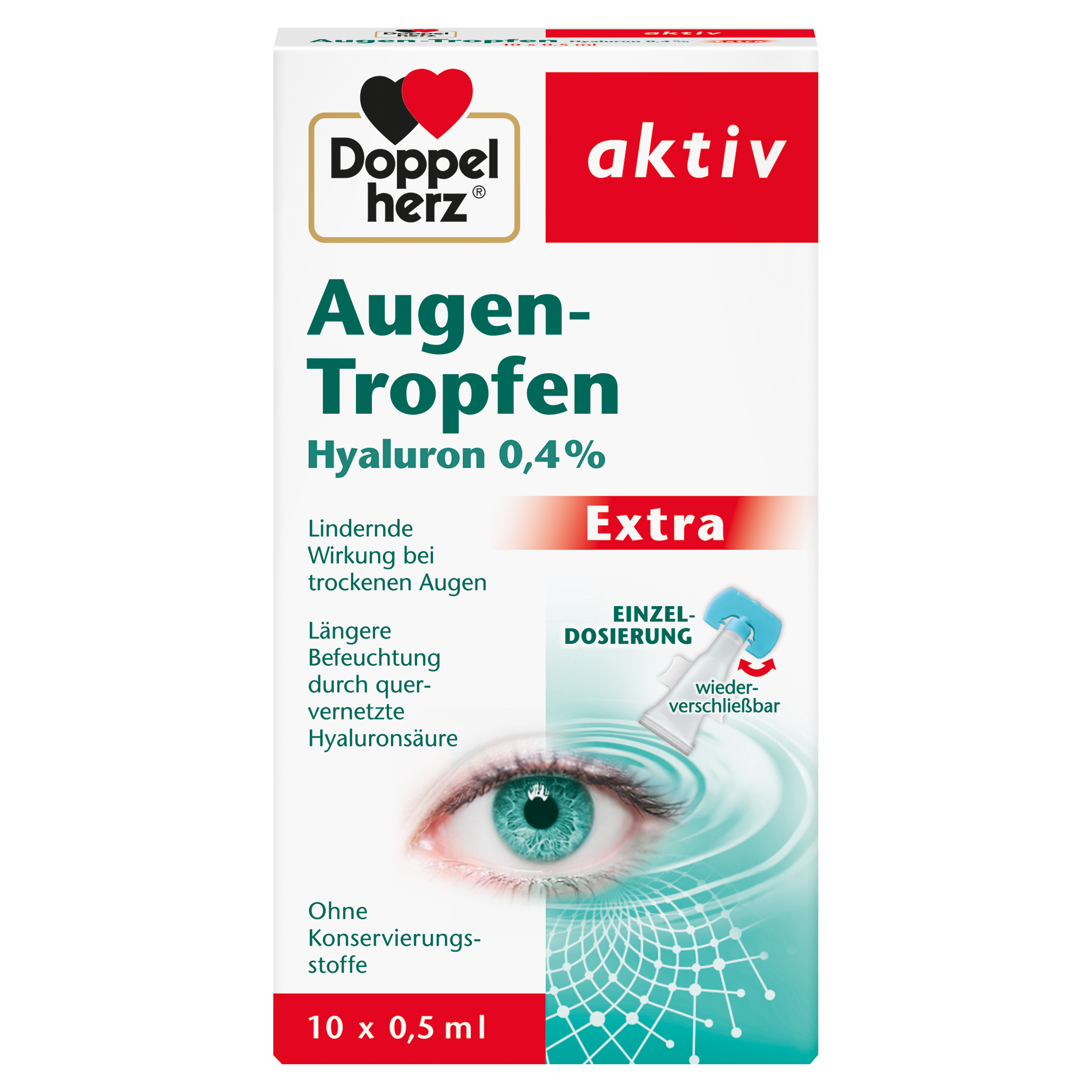 DOPPELHERZ Augen-Tropfen Hyaluron 0,4% Extra DOPPELHERZ Augen-Tropfen Hyaluron 0,4% Extra